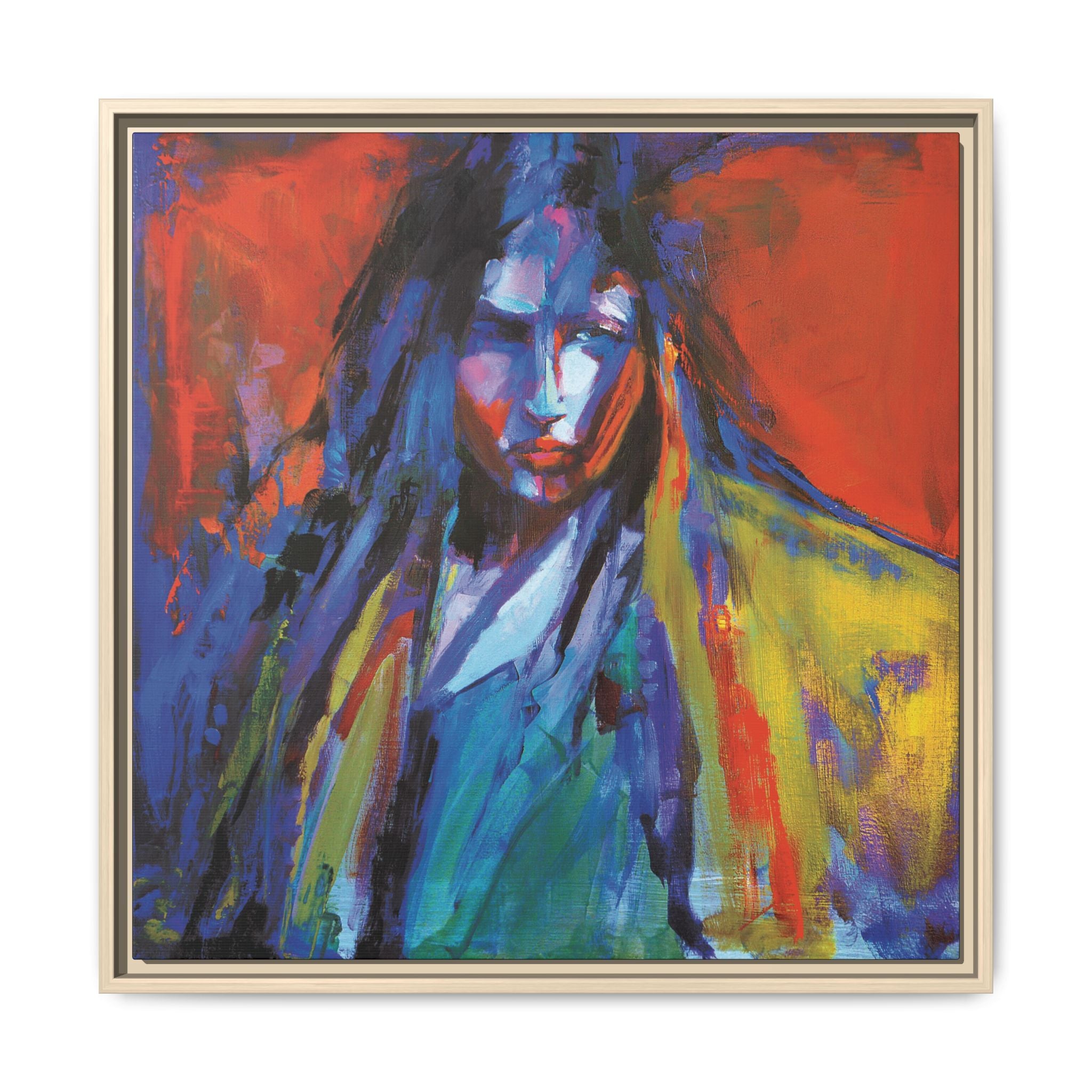 "SnakeCharmer" Framed Canvas Print