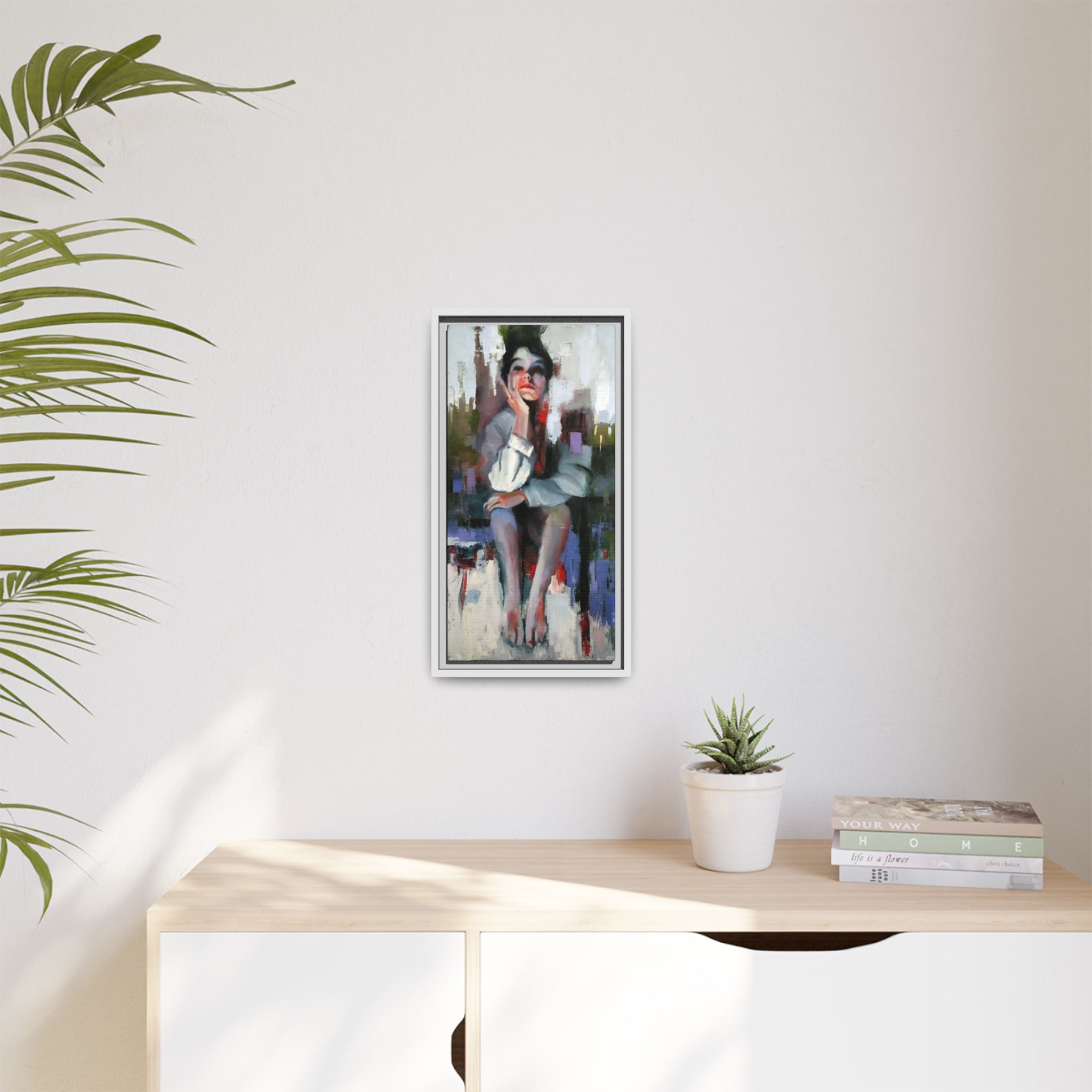 "Impressions" Framed Canvas Print