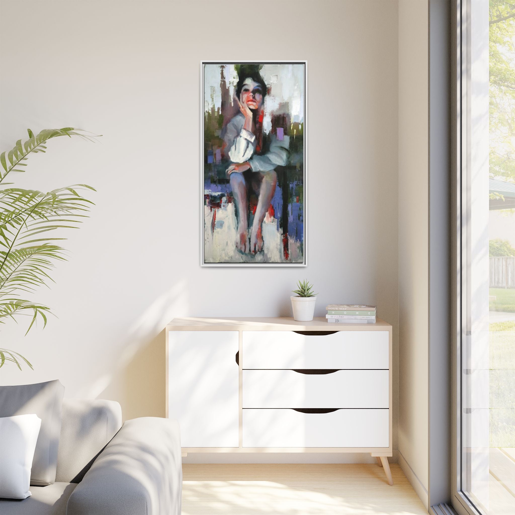 "Impressions" Framed Canvas Print