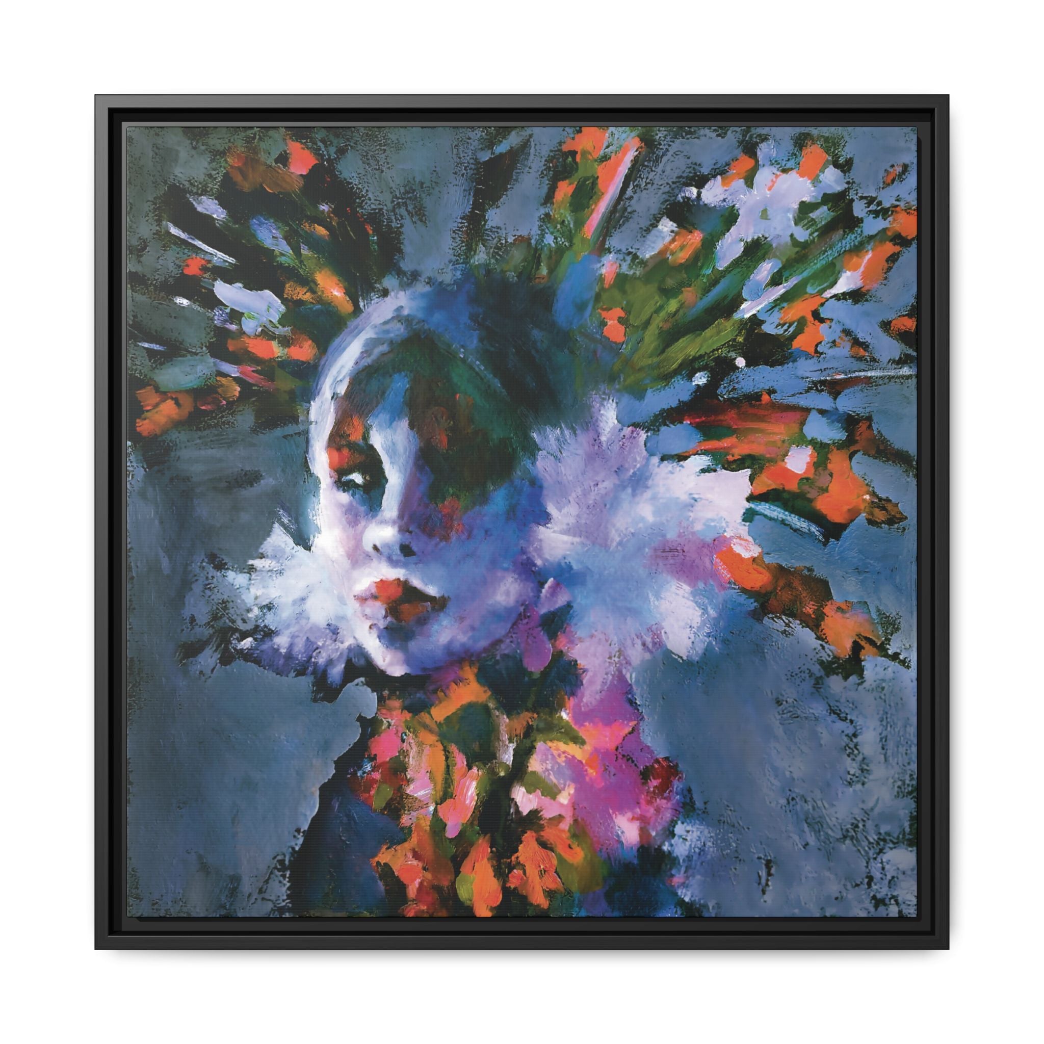 "Royal" Framed Canvas Print
