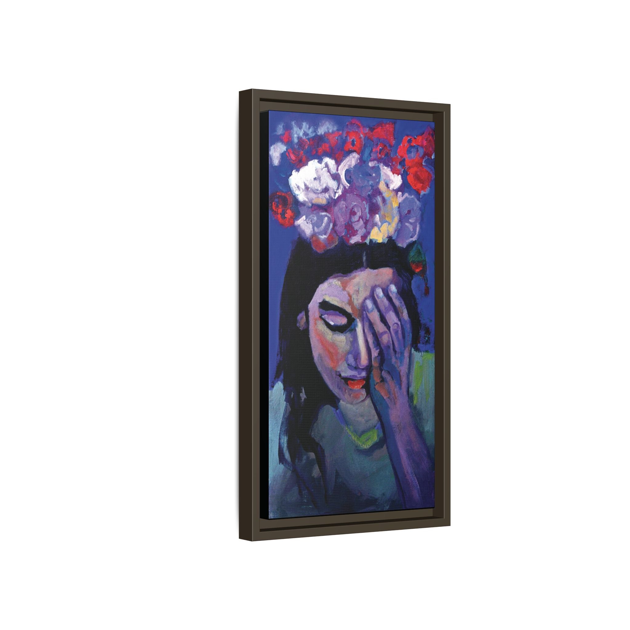 "Violet" Framed Canvas Print