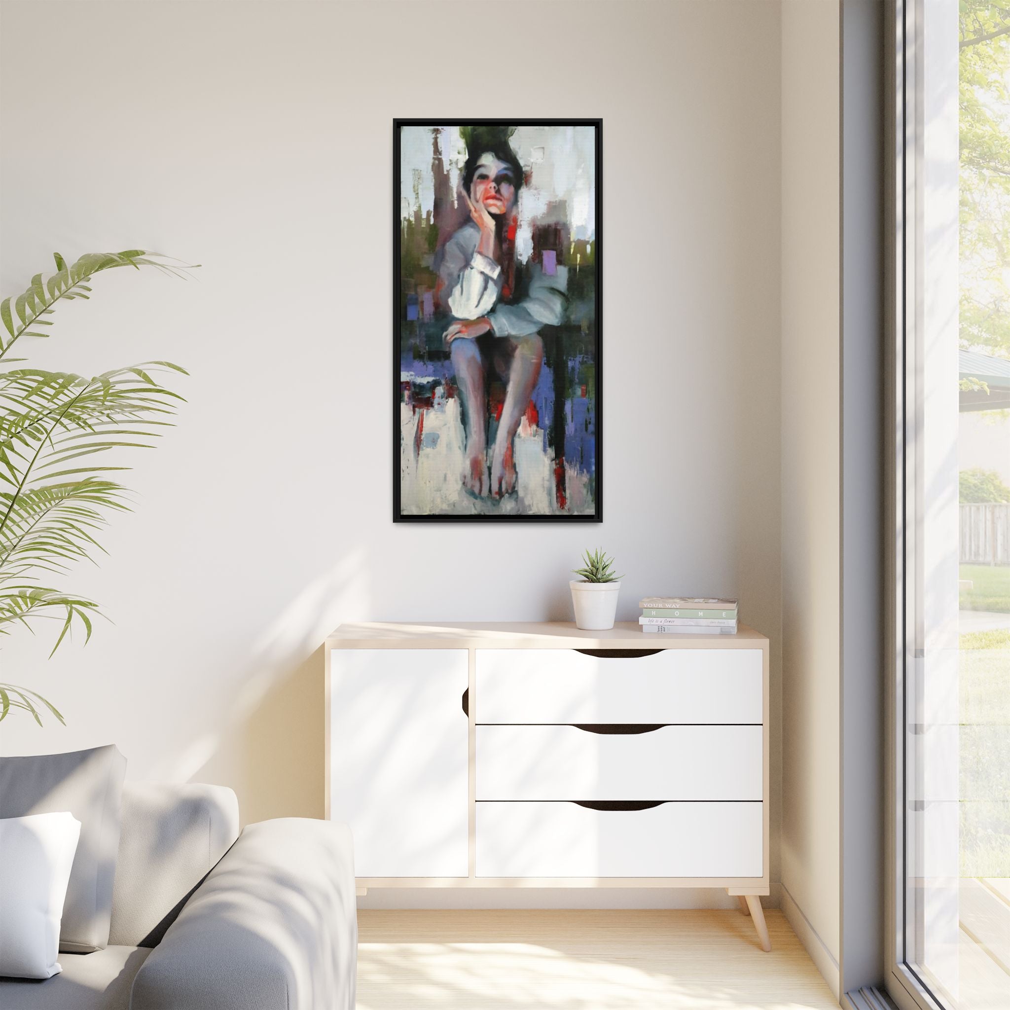"Impressions" Framed Canvas Print