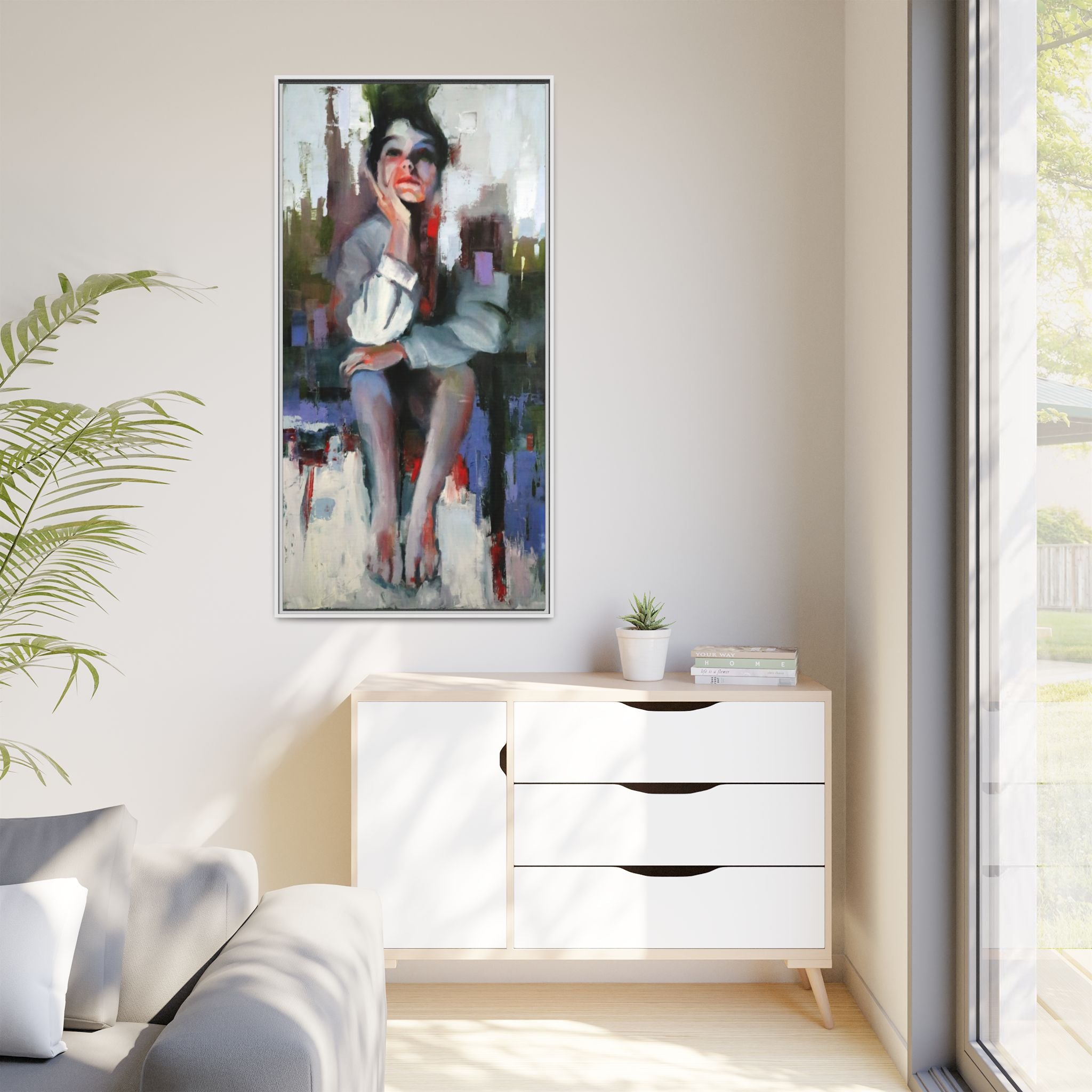 "Impressions" Framed Canvas Print