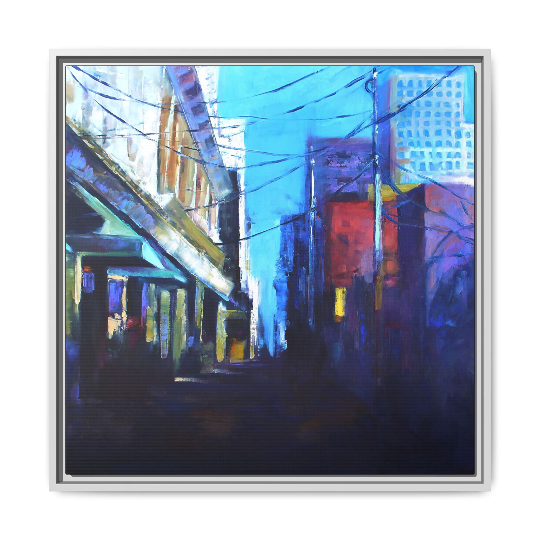 "Shadows" Framed Canvas Print