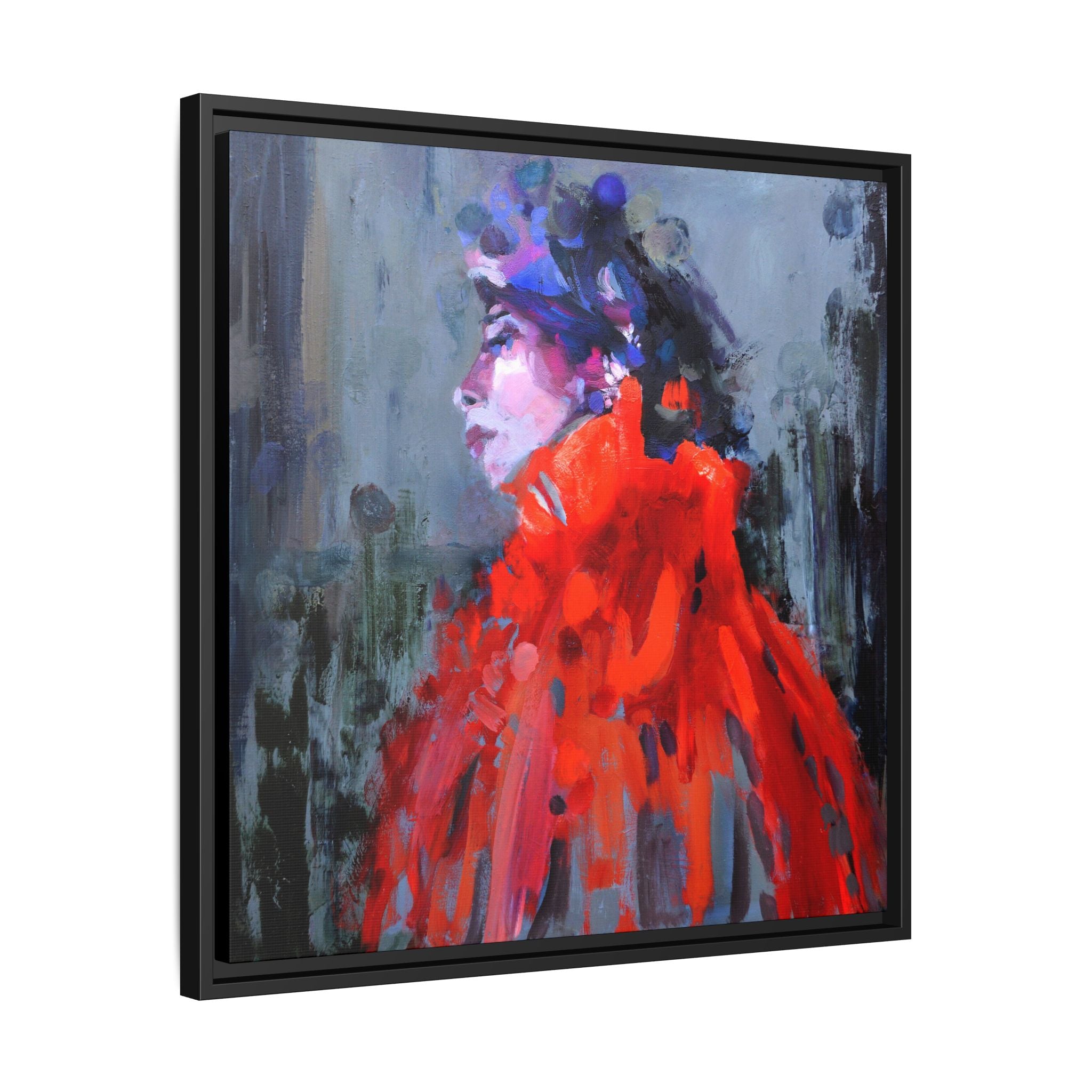 Copy of "Wavelengths" Framed Canvas Print