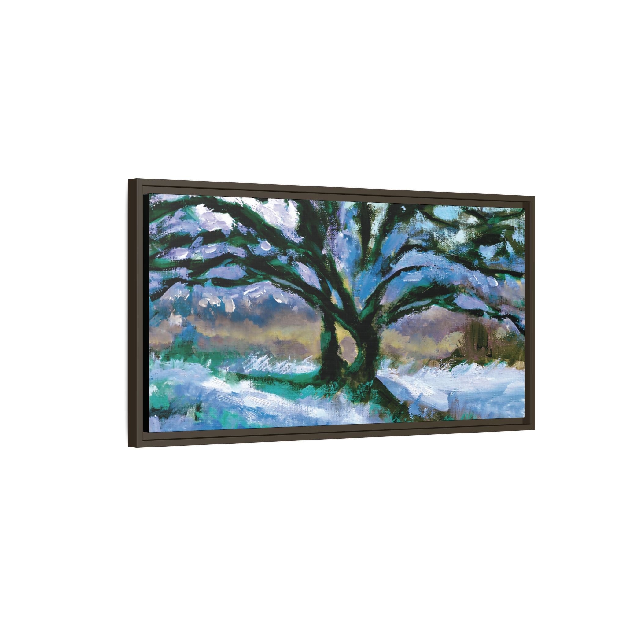 "Dark Winter Bones" Framed Canvas Print