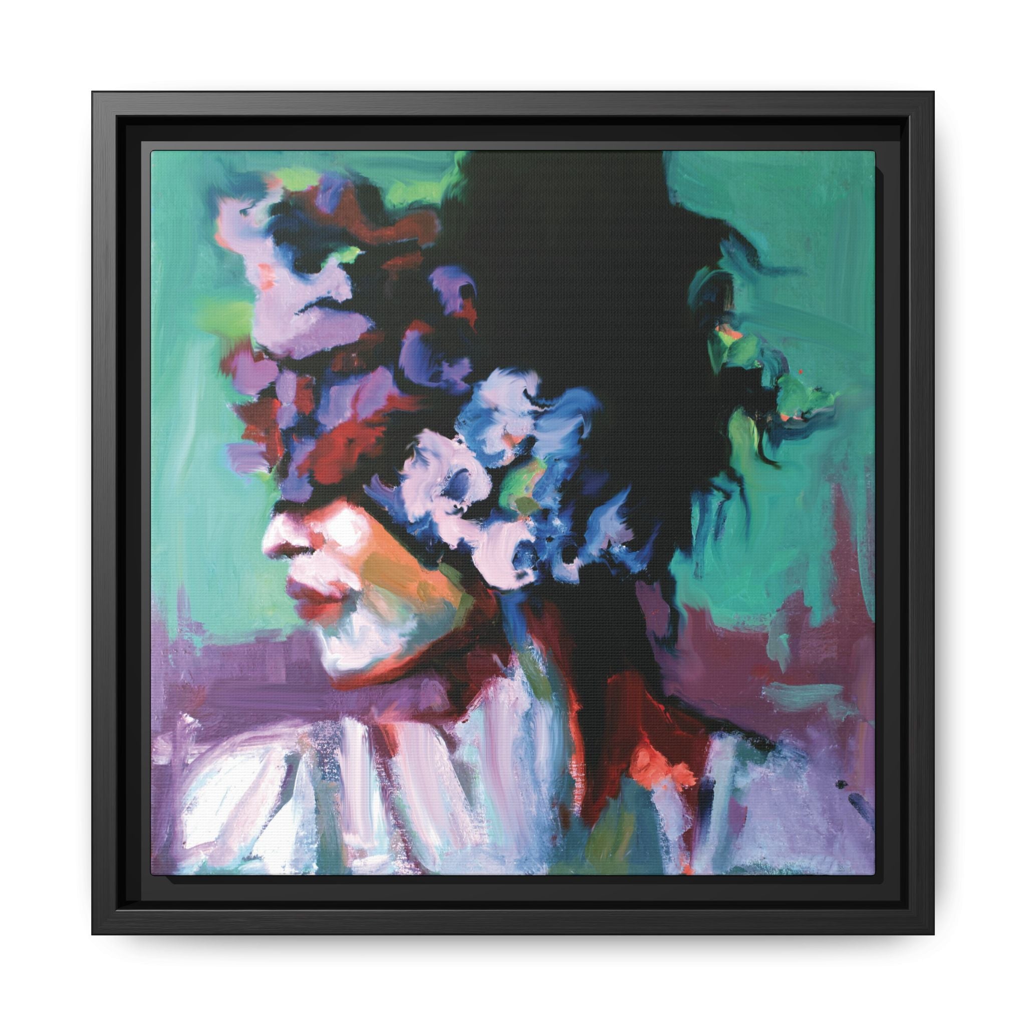 "Incognito" Framed Canvas Print