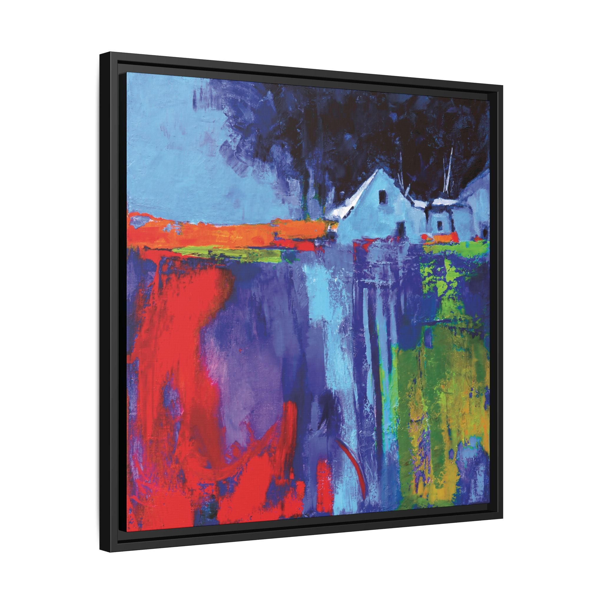 "Violet Dusk" Framed Canvas Print