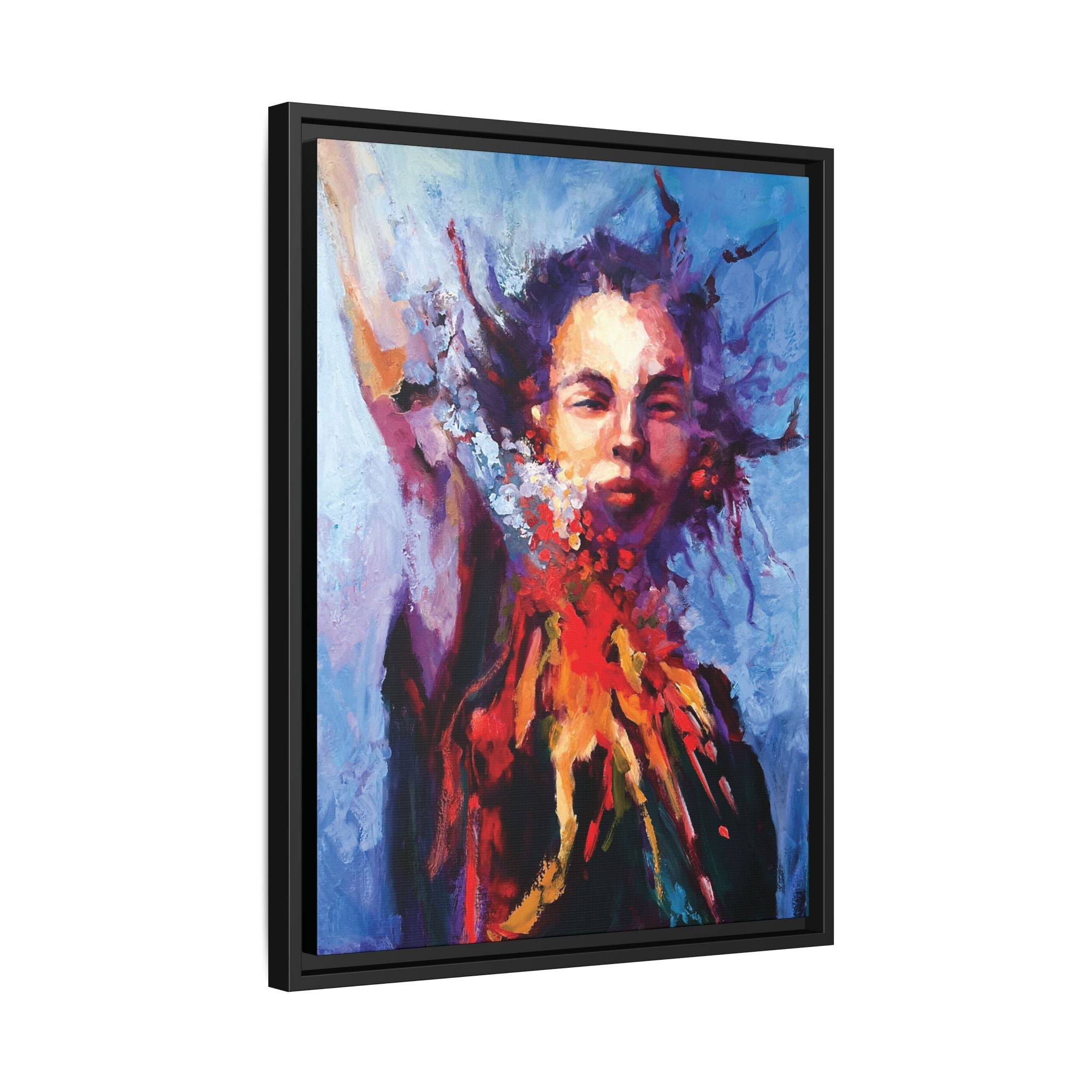 "Breathe Free" Framed Canvas Print