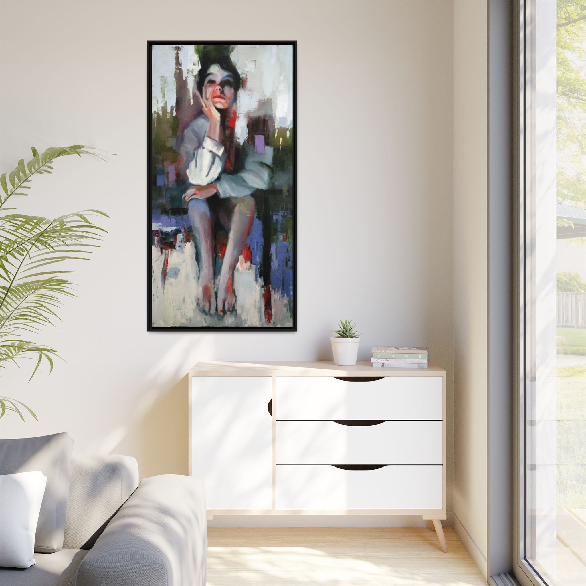 "Impressions" Framed Canvas Print