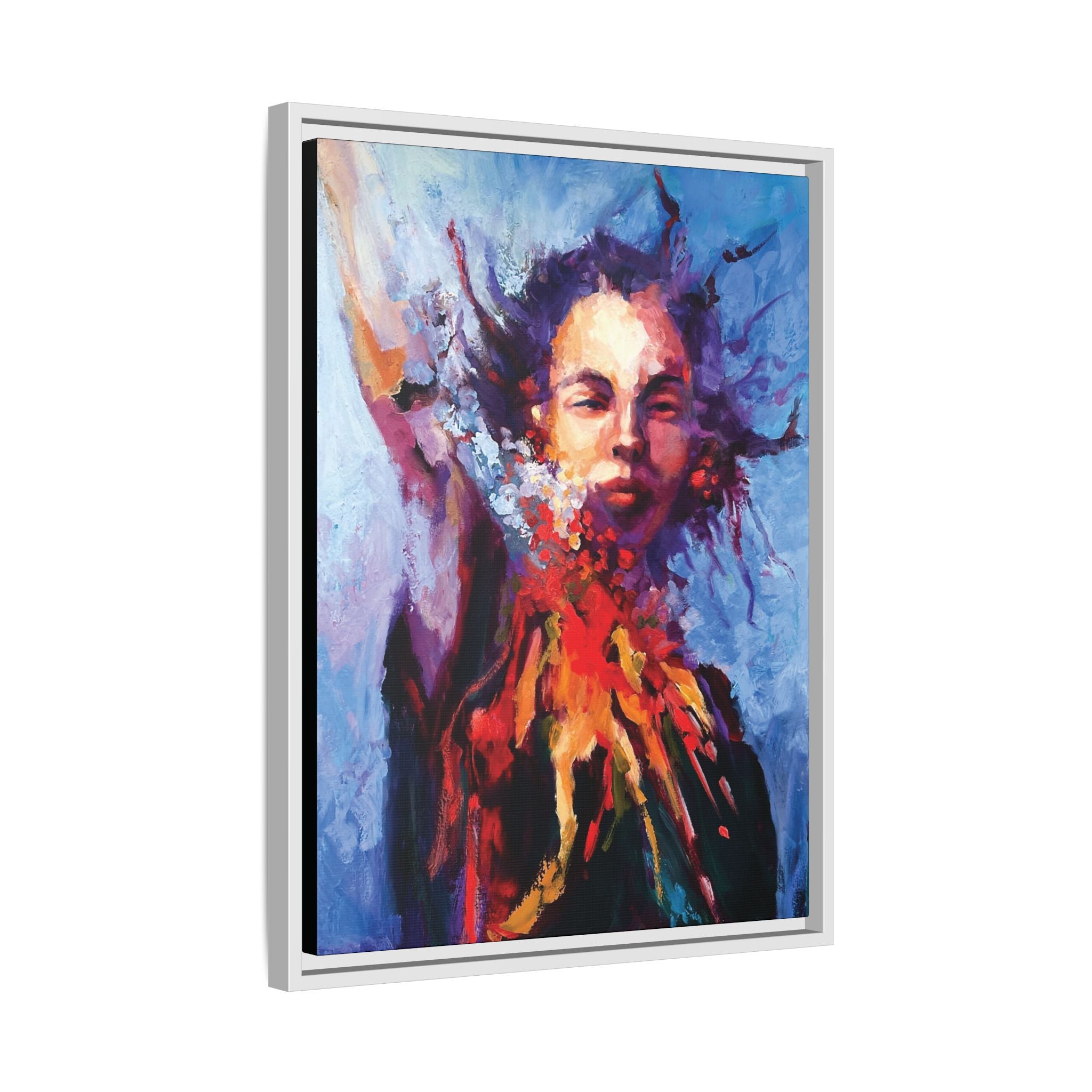 "Breathe Free" Framed Canvas Print