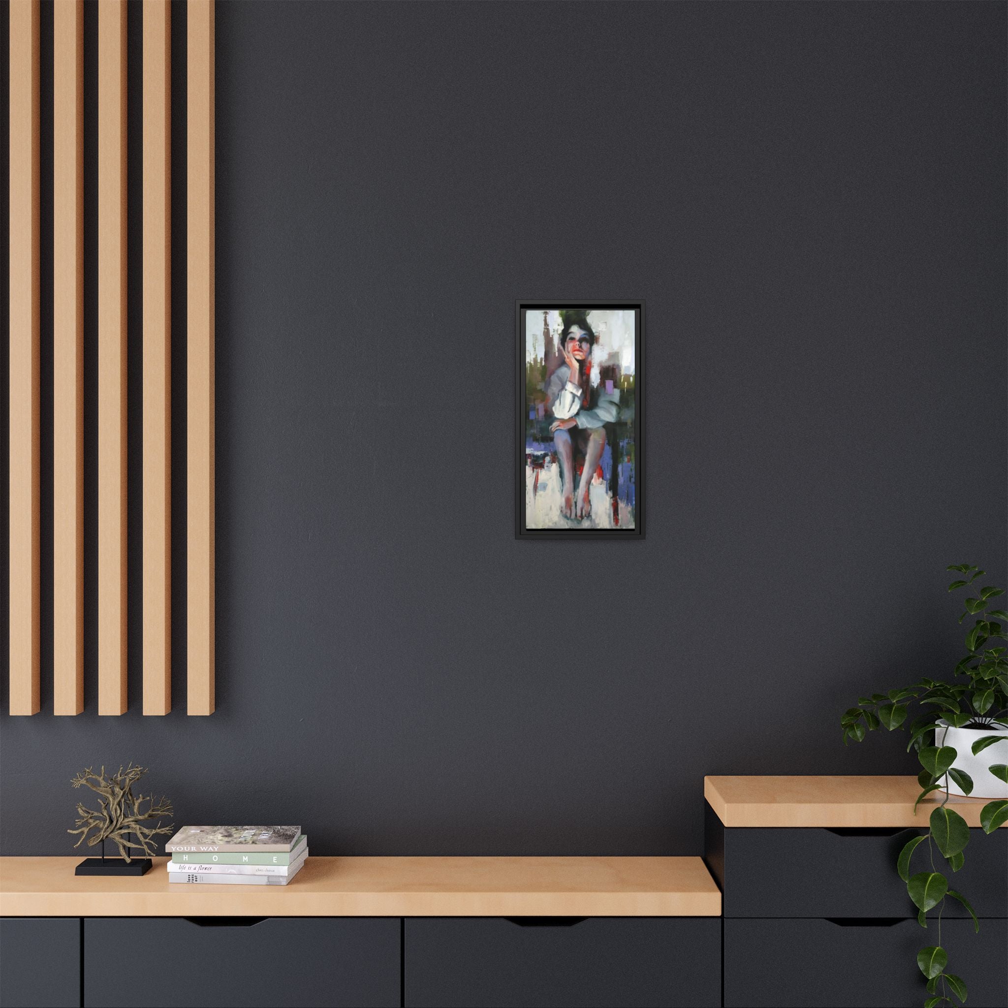 "Impressions" Framed Canvas Print