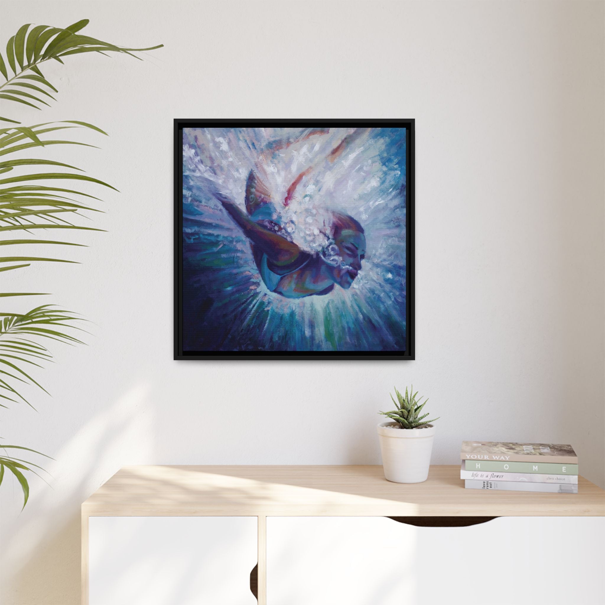 "Rebirth" Framed Canvas Print