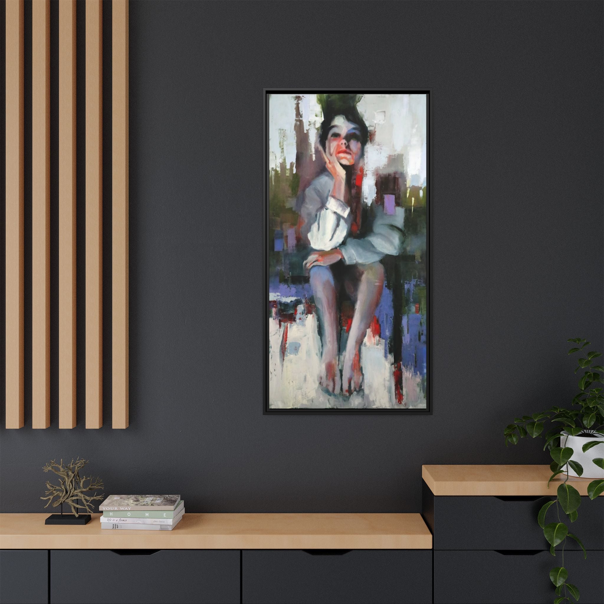 "Impressions" Framed Canvas Print