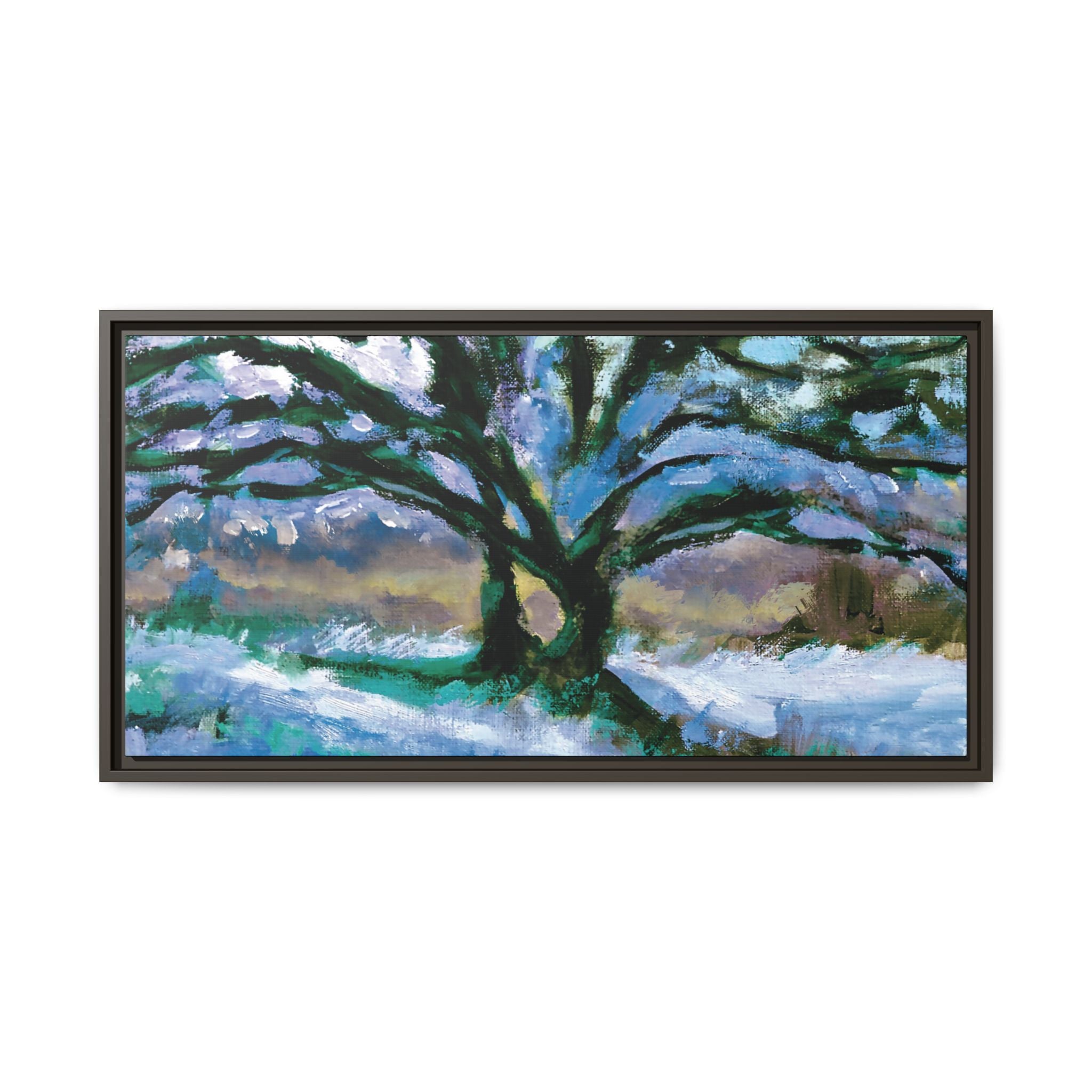 "Dark Winter Bones" Framed Canvas Print