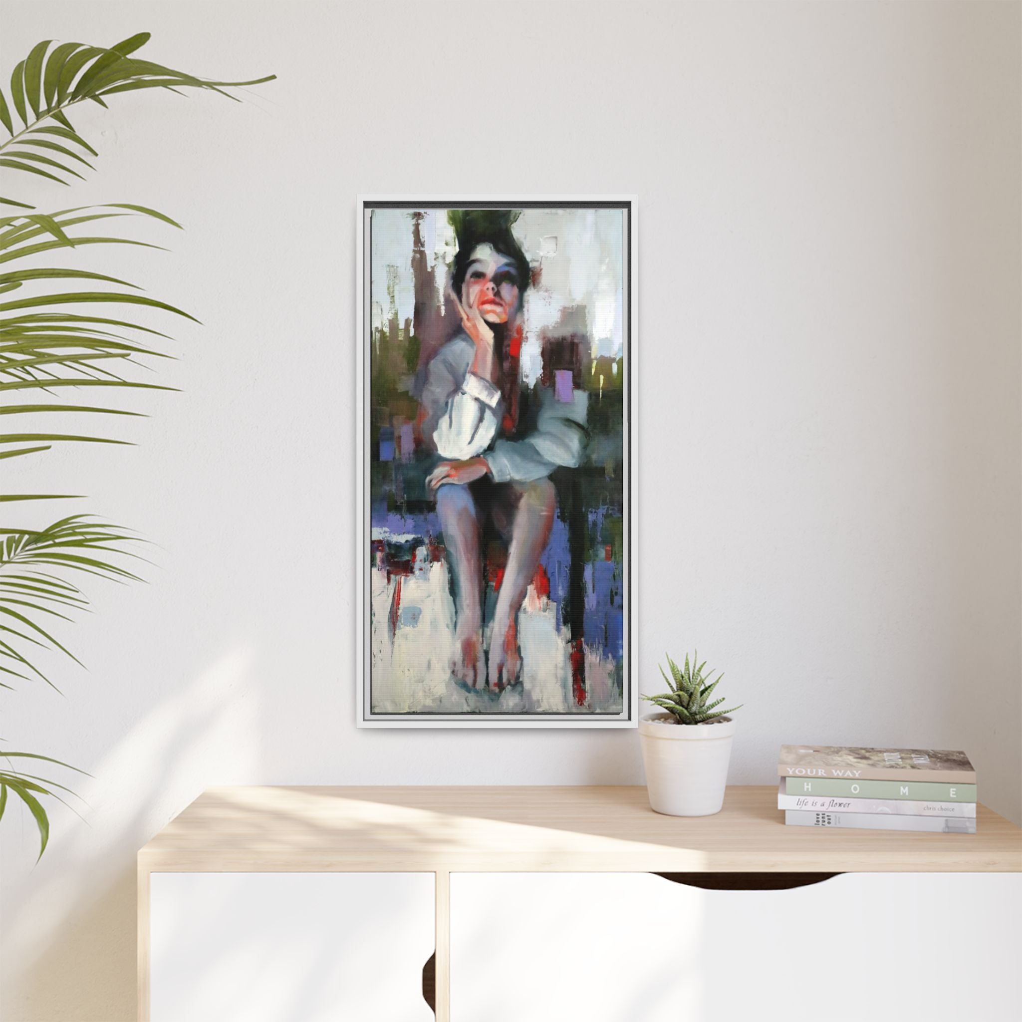 "Impressions" Framed Canvas Print