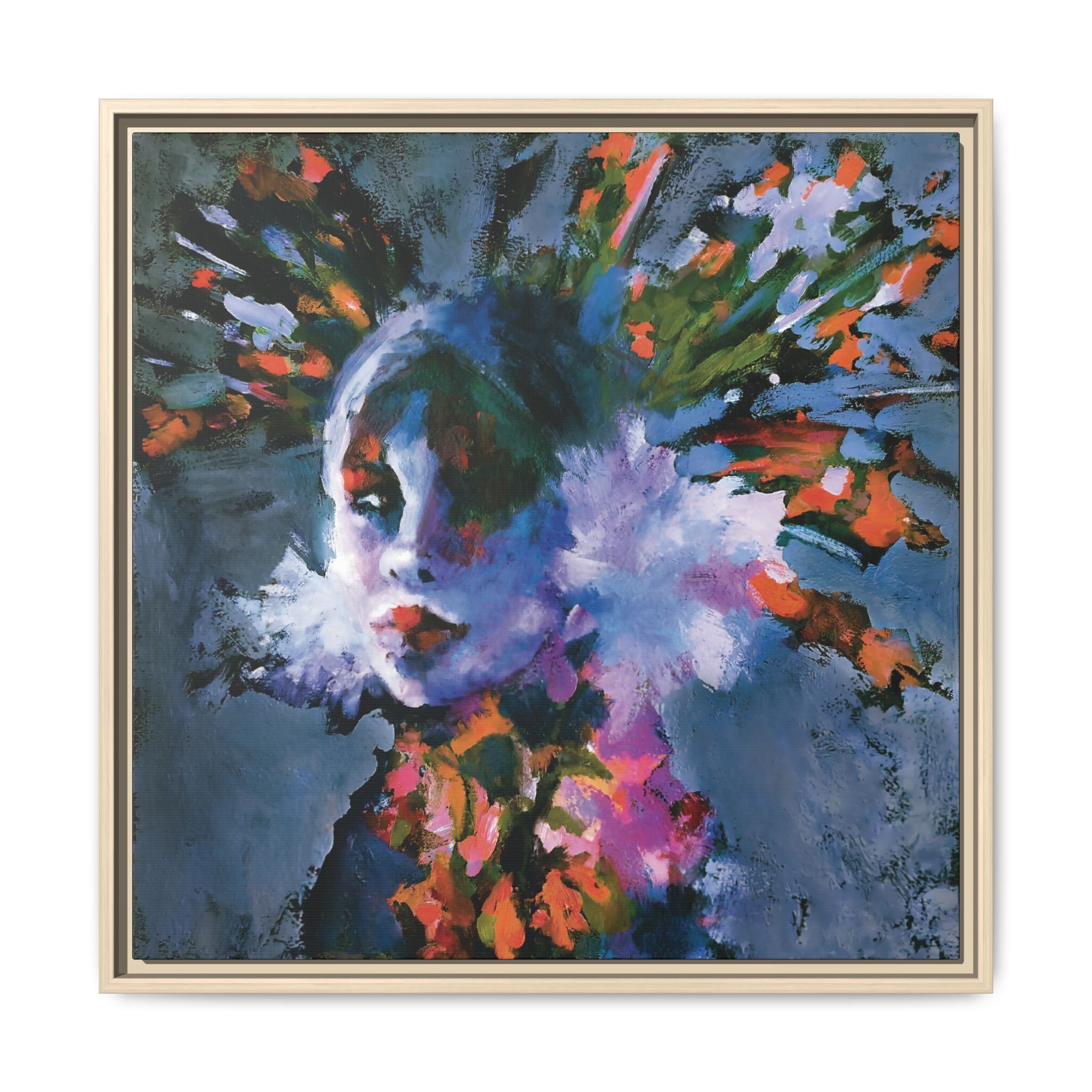"Royal" Framed Canvas Print