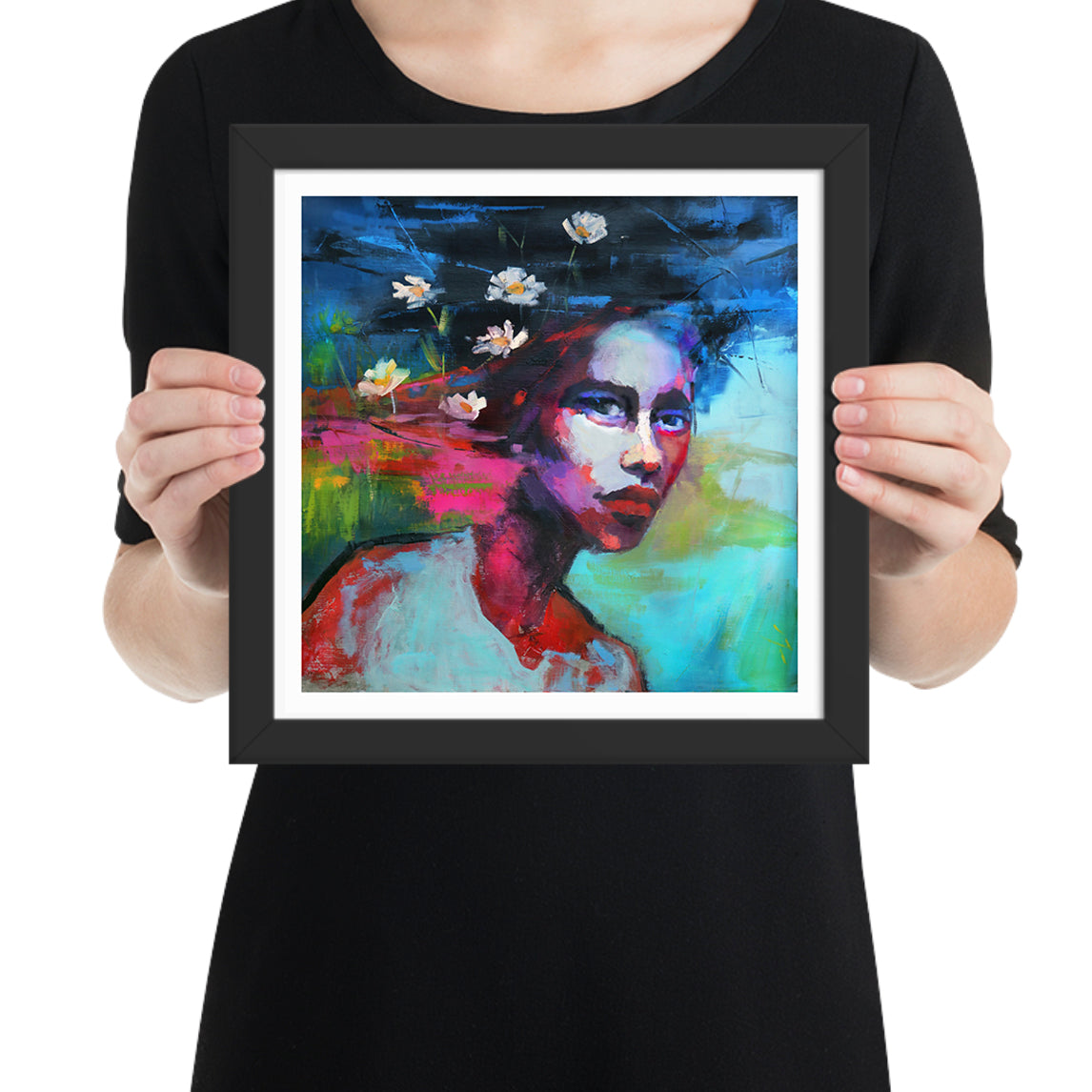 "A Garden Within Her" Framed Paper Print