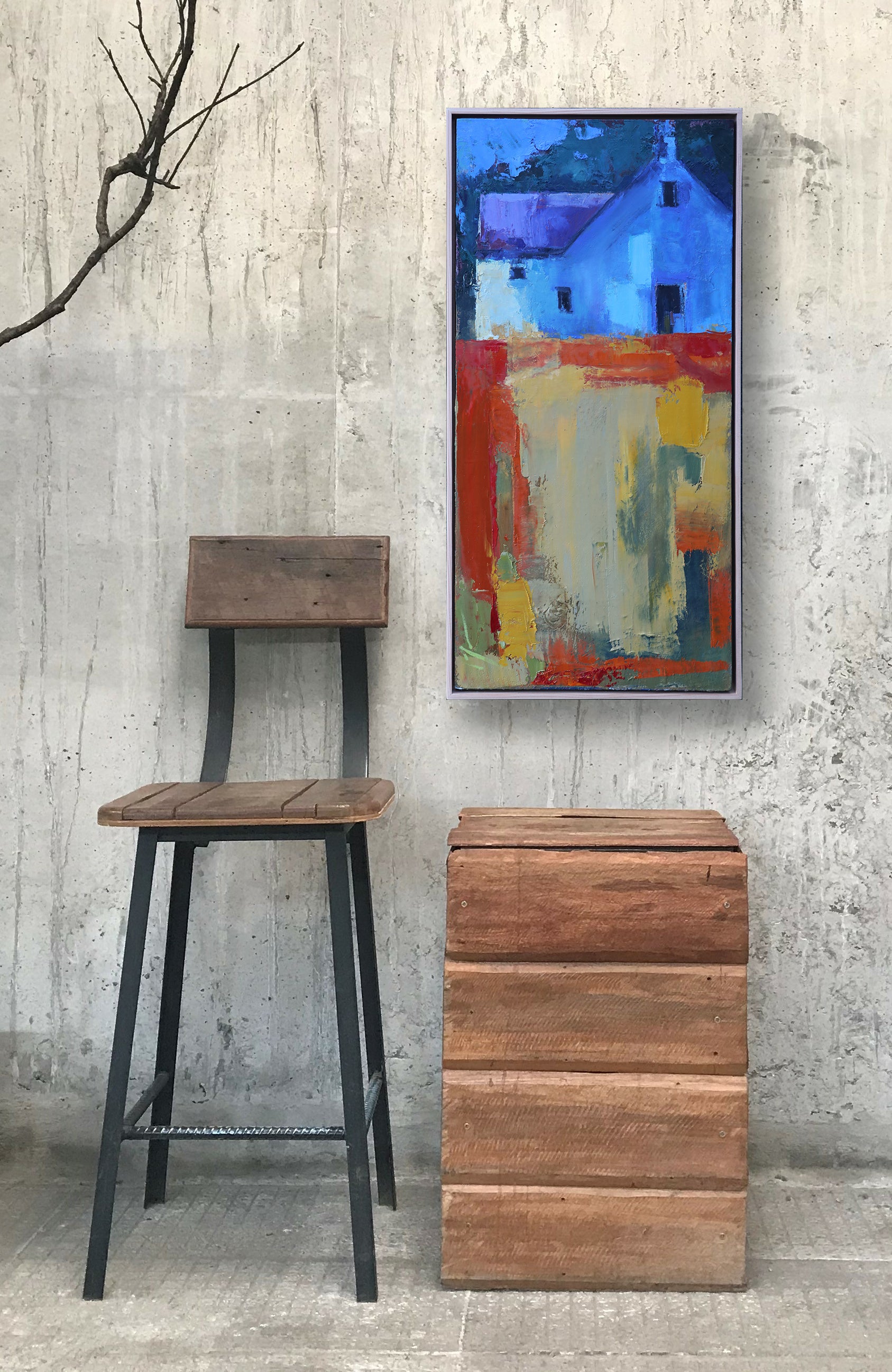 "Day Breaks Boldly" Original Oil, 15" x 30"