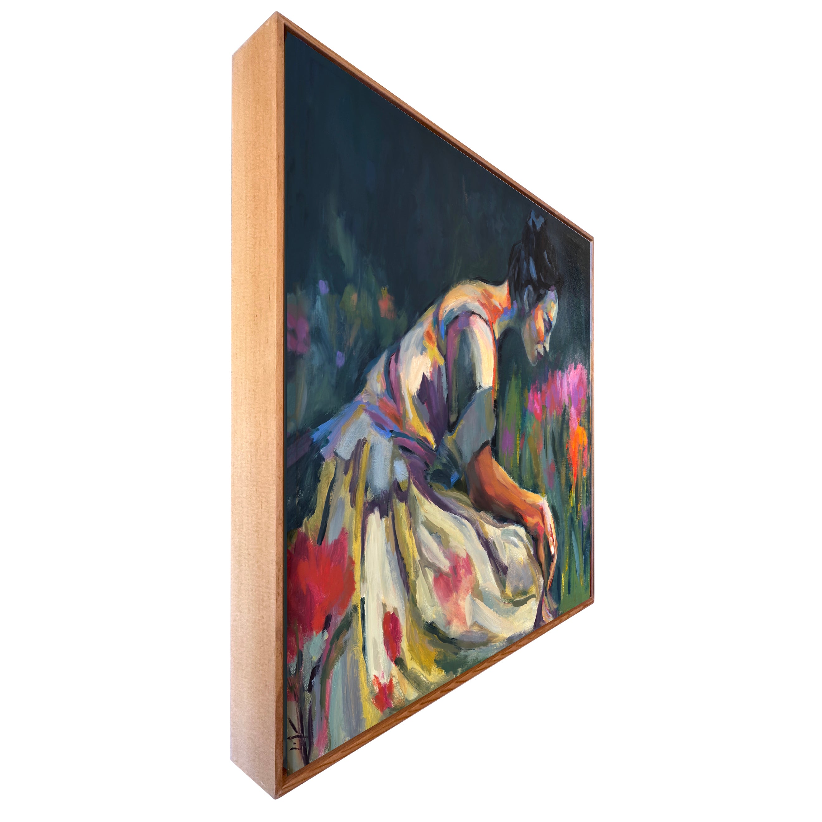 “Finding Ground” Framed Original Oil, 31x31