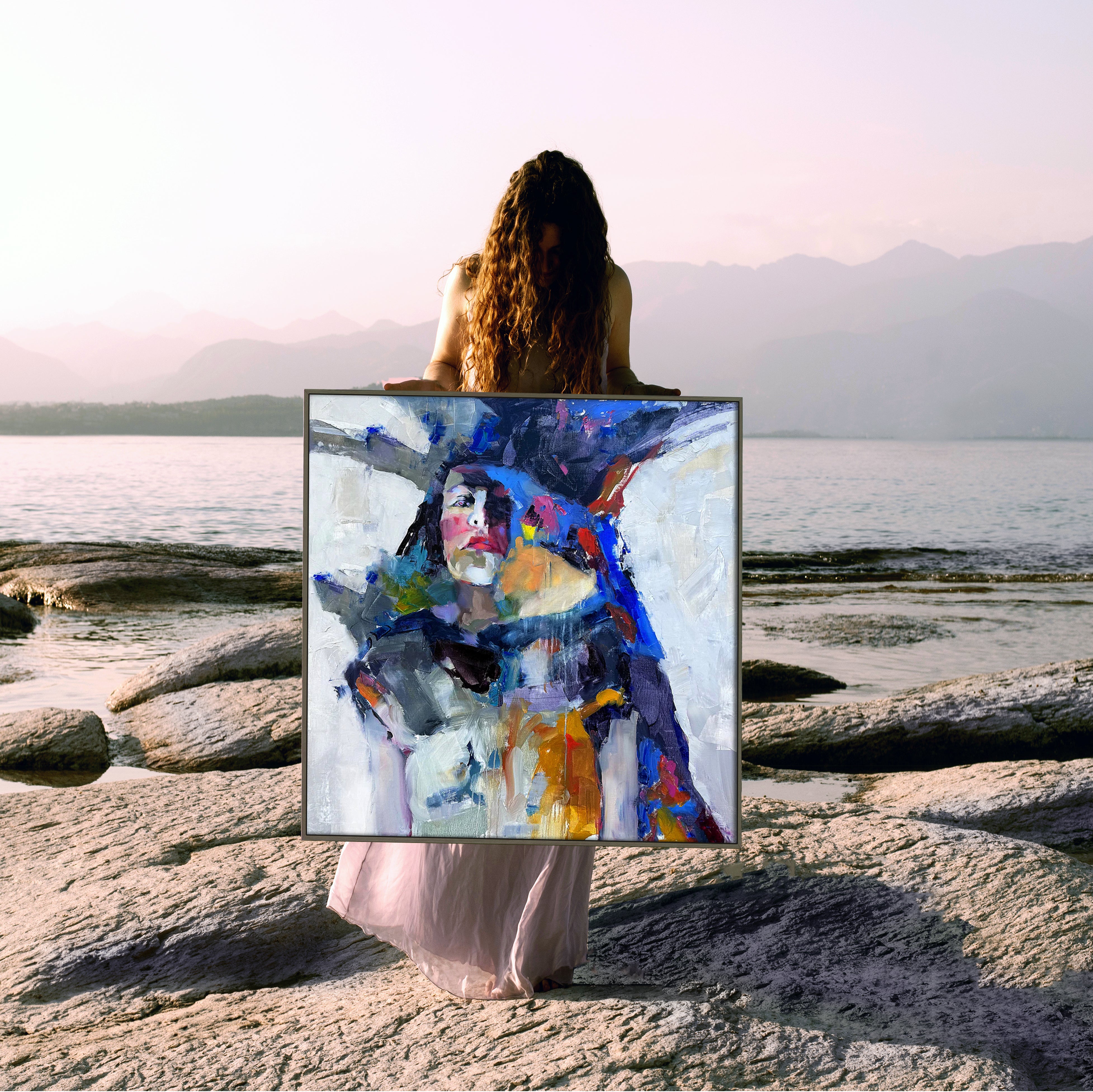 "UNBROKEN" Framed Original Oil, 37"x37"