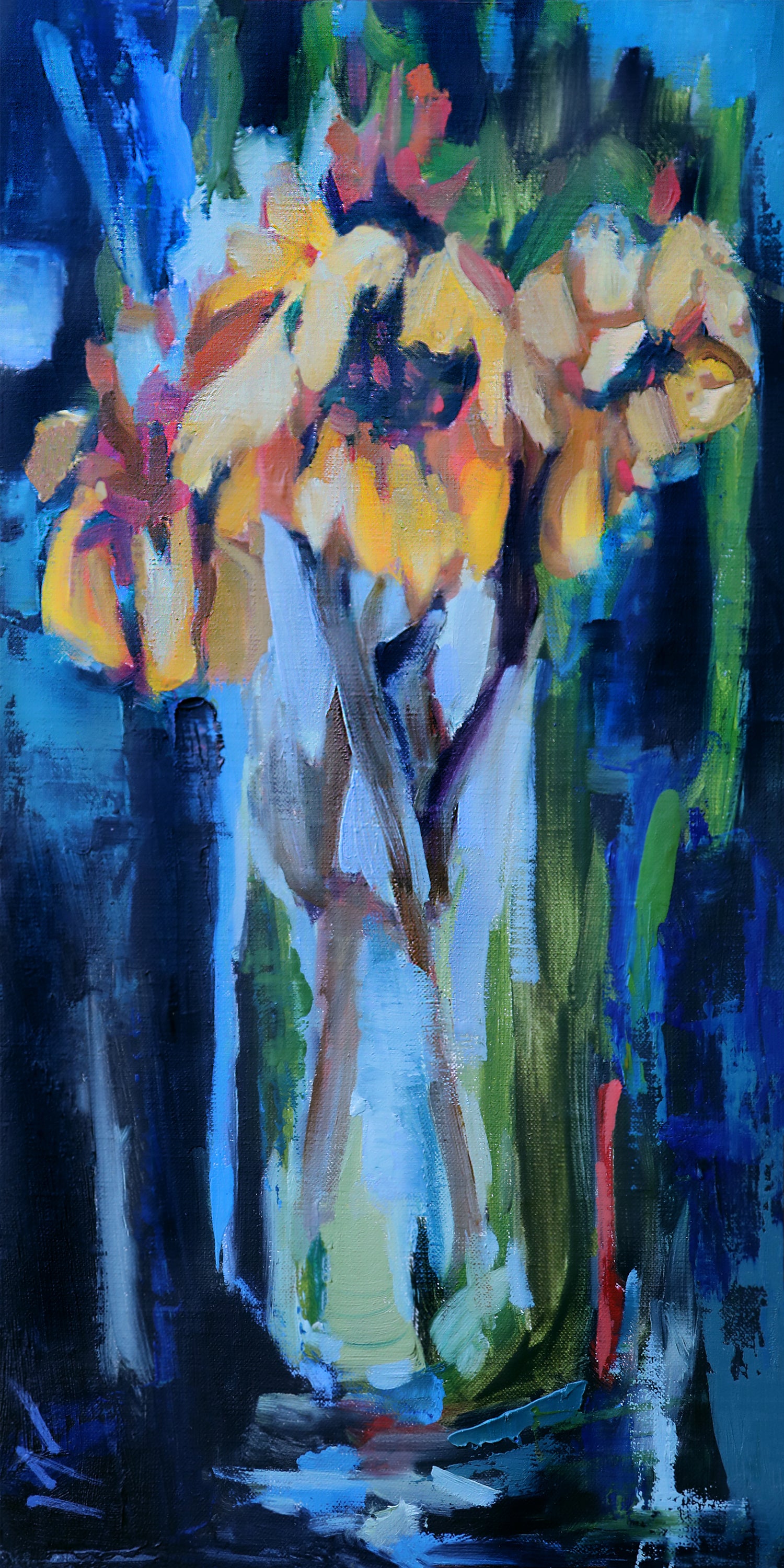 “Only Love Can Break Your Heart” Framed Original Oil, 9"x17"