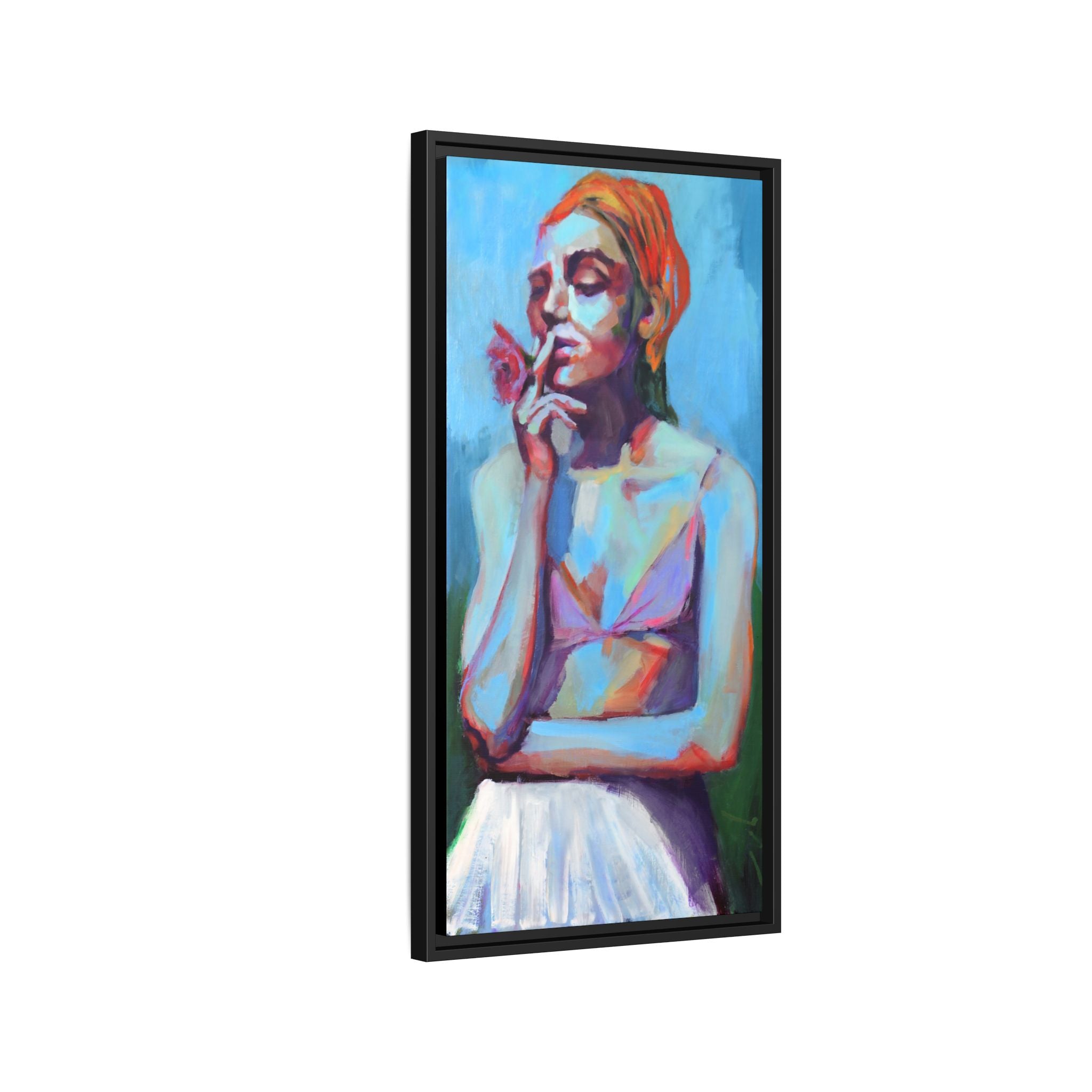 "Wildflower" Framed Canvas Print