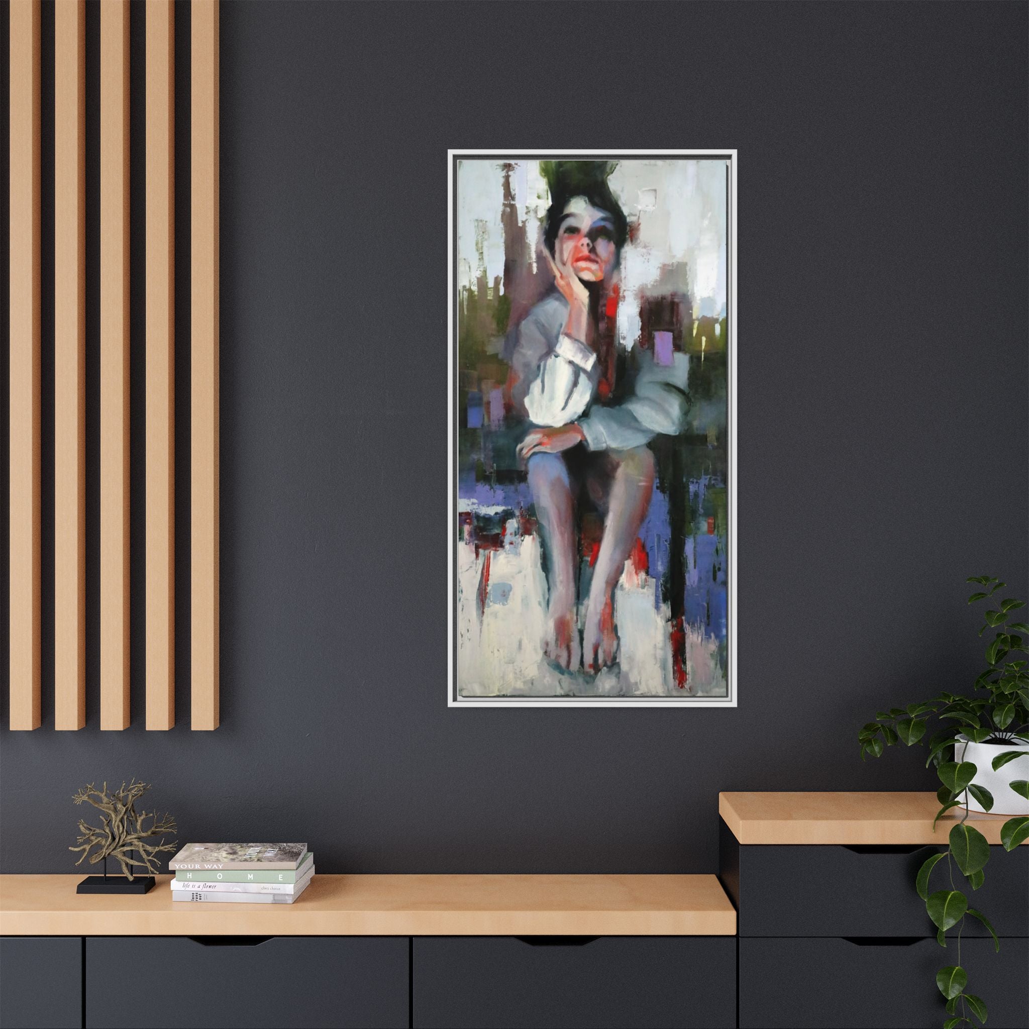 "Impressions" Framed Canvas Print