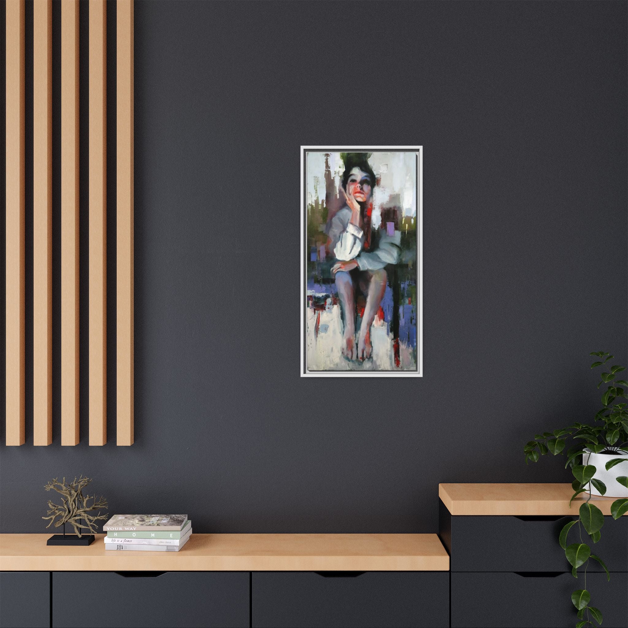 "Impressions" Framed Canvas Print