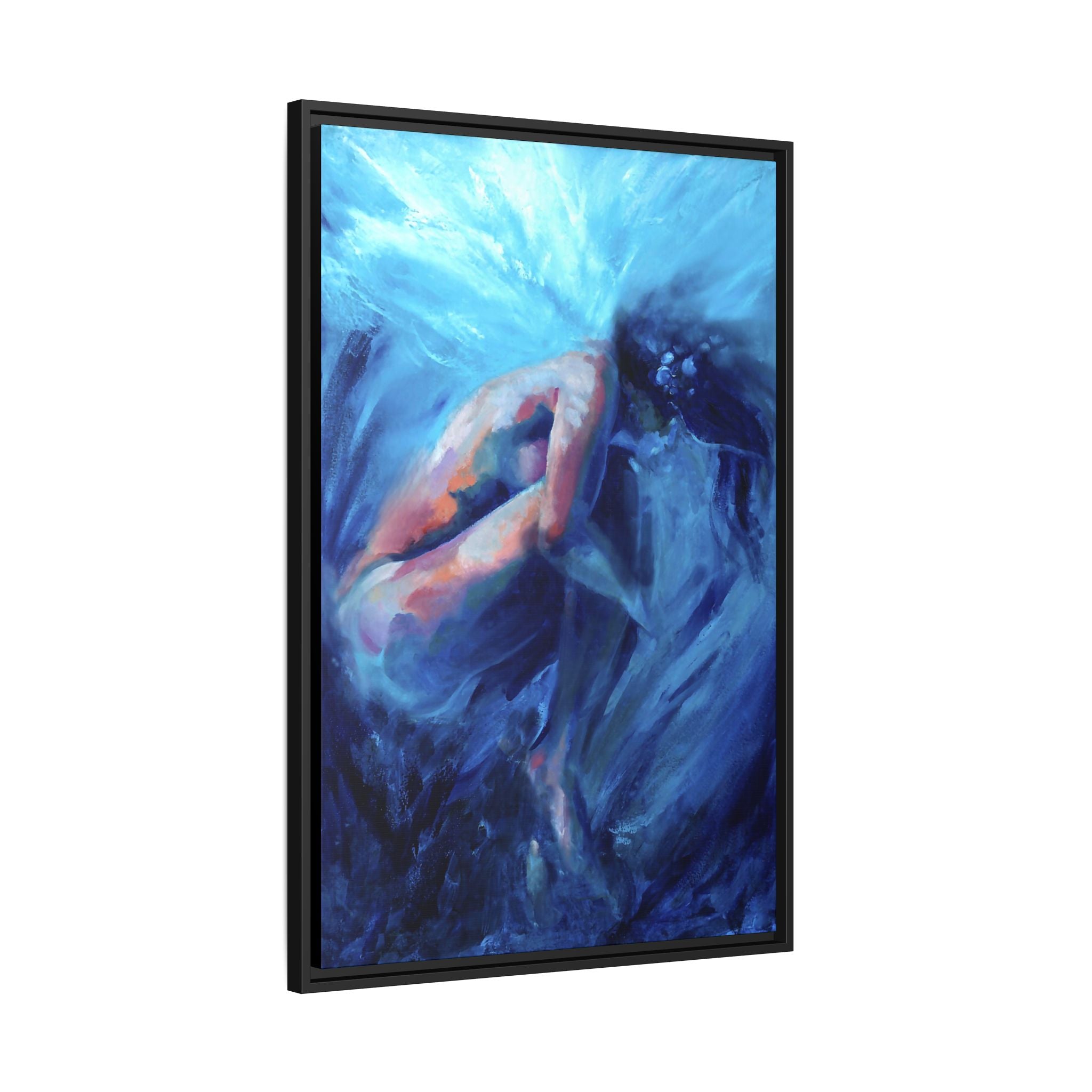 "Plunge" Framed Canvas Print