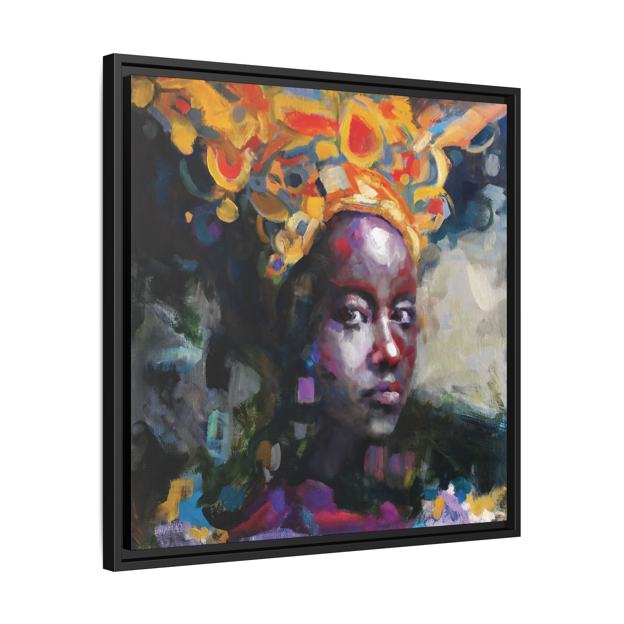 "Adorned" Framed Canvas Print