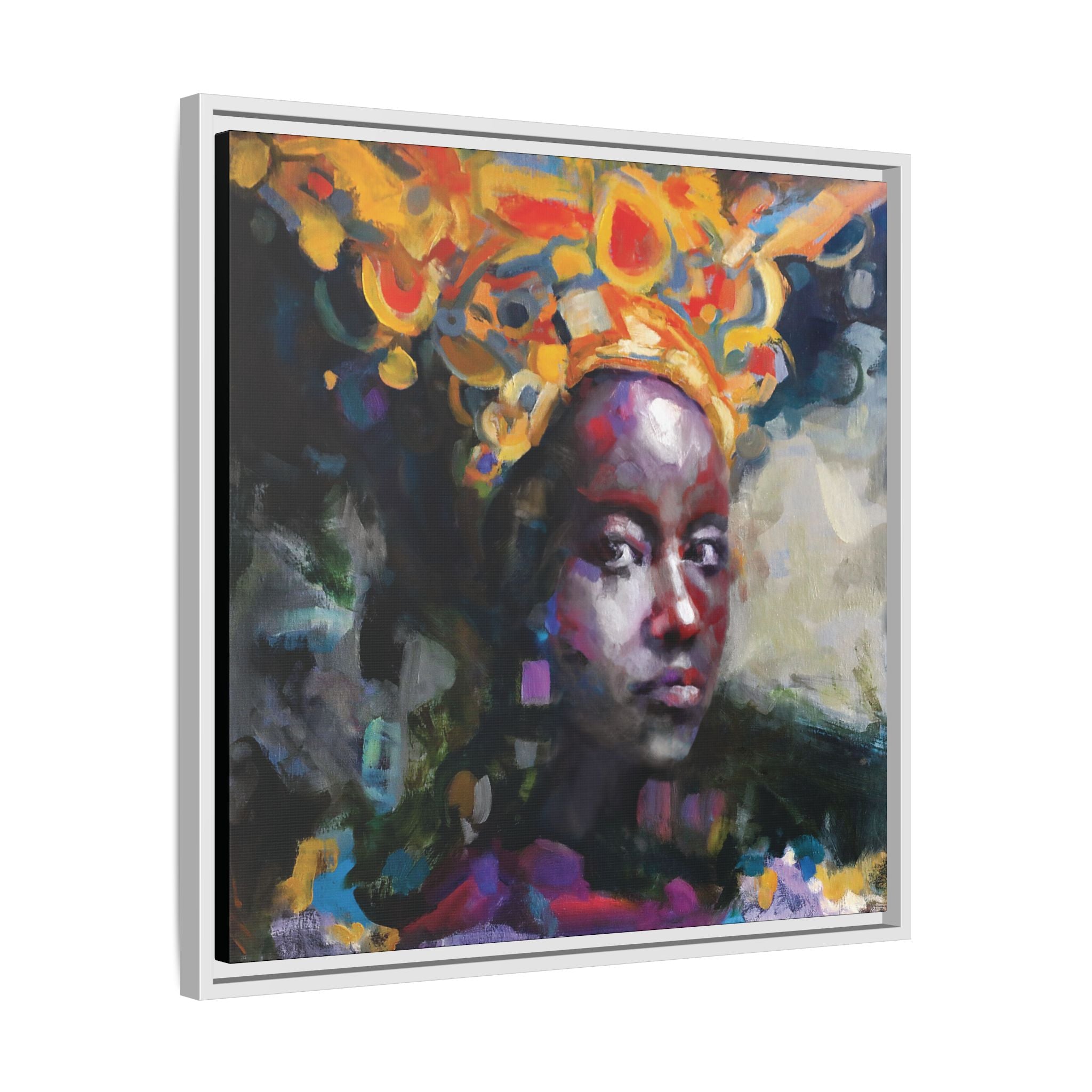 "Adorned" Framed Canvas Print