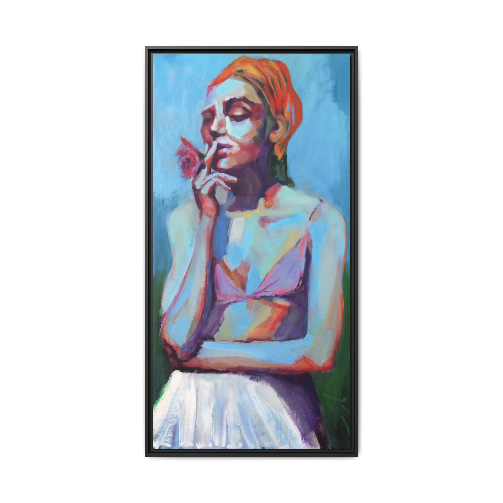 "Wildflower" Framed Canvas Print