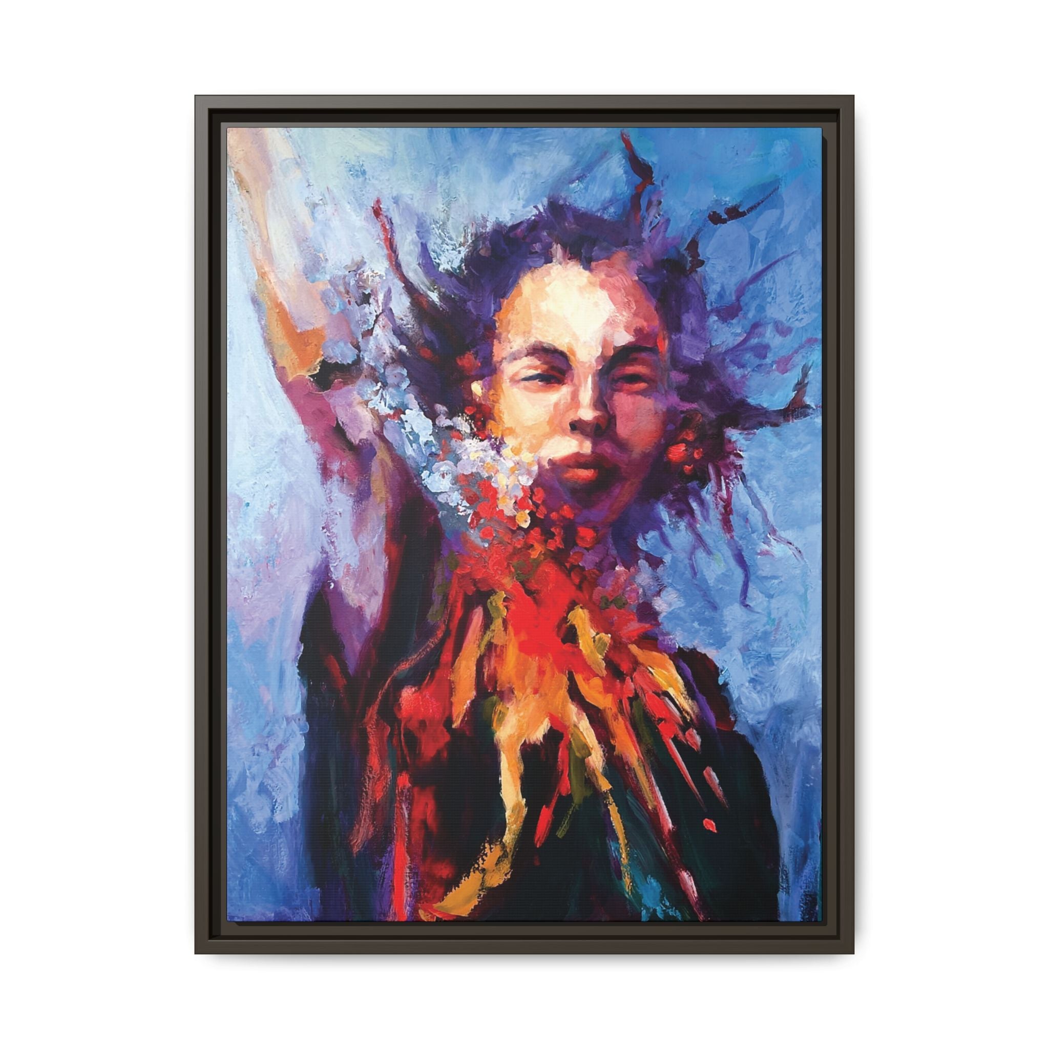 "Breathe Free" Framed Canvas Print
