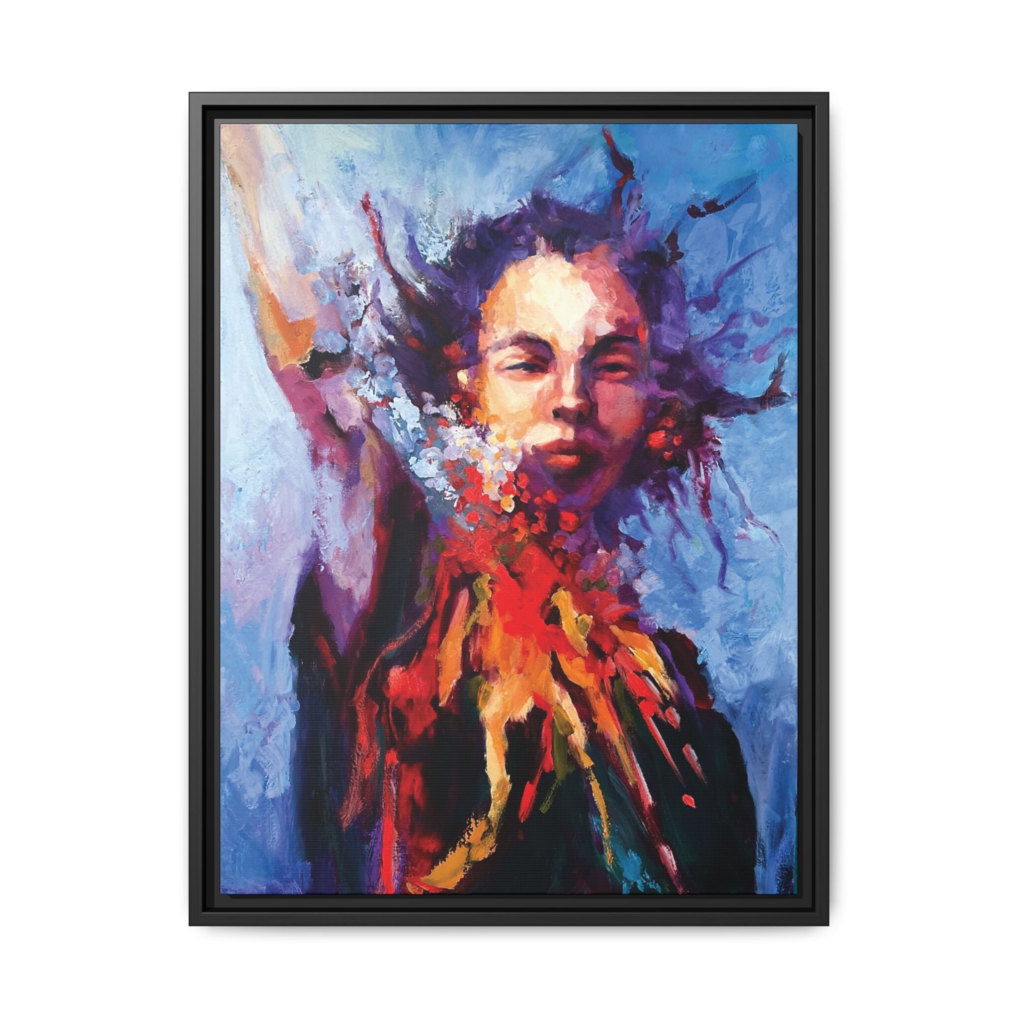 "Breathe Free" Framed Canvas Print