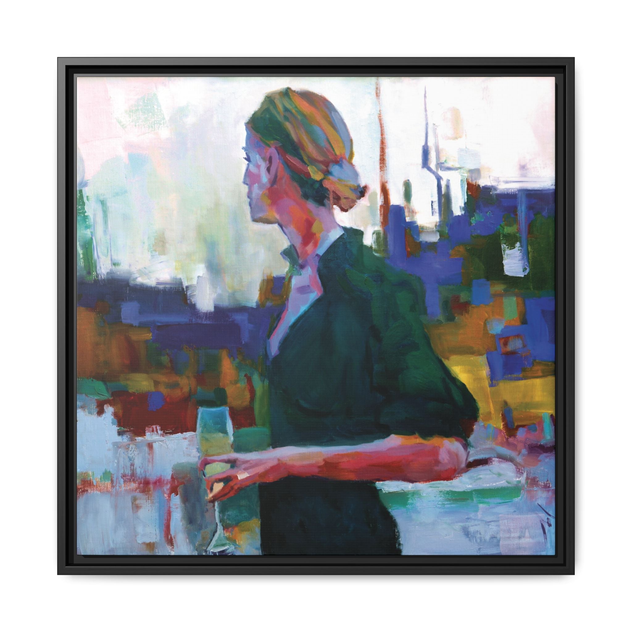 "Chilled" Framed Canvas Print