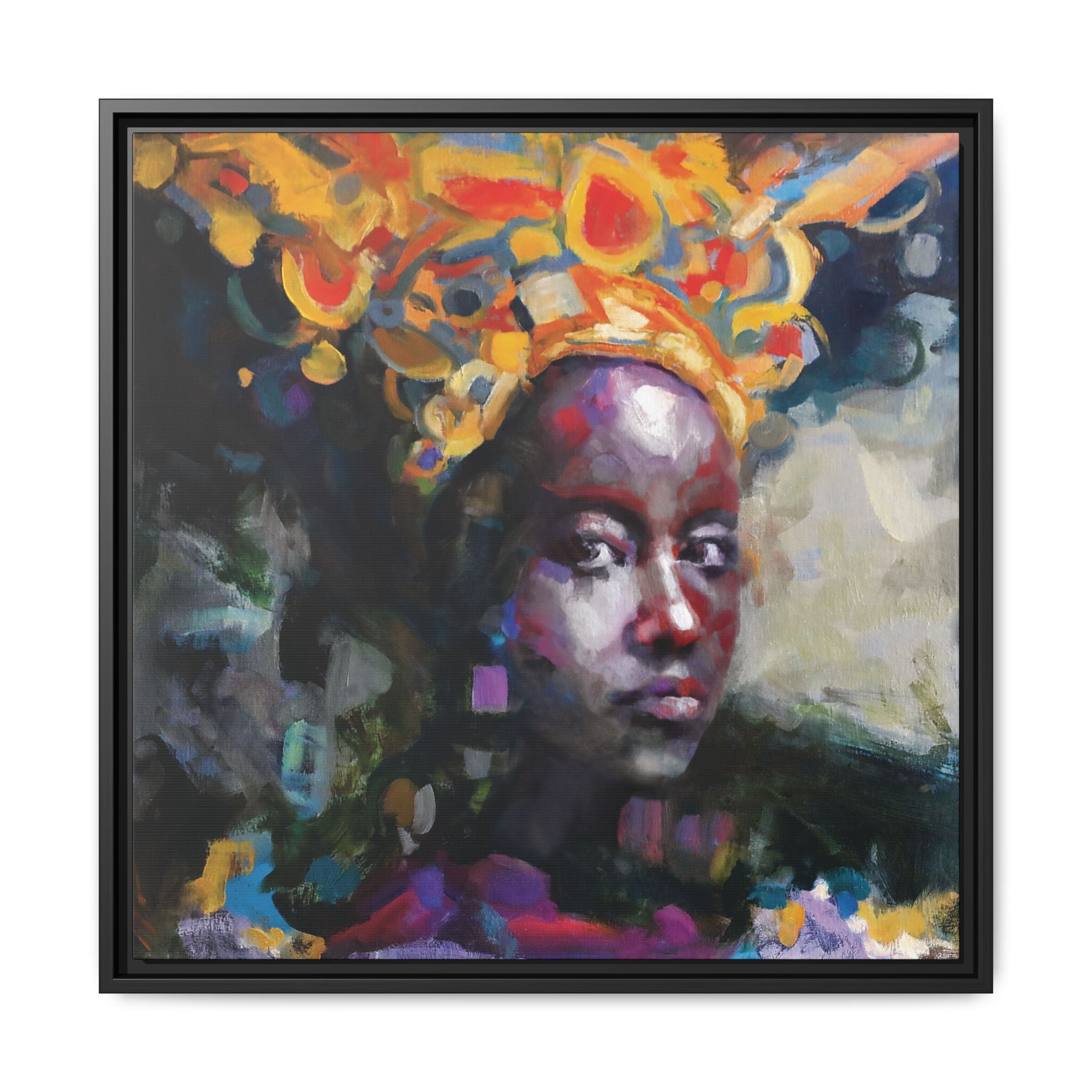"Adorned" Framed Canvas Print