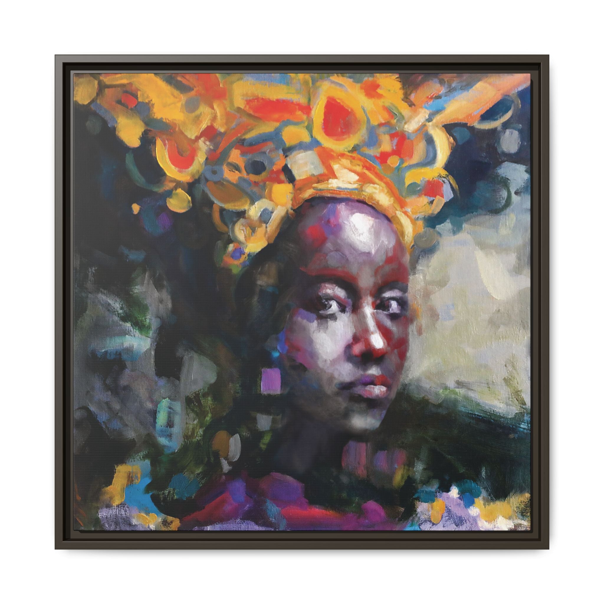 "Adorned" Framed Canvas Print