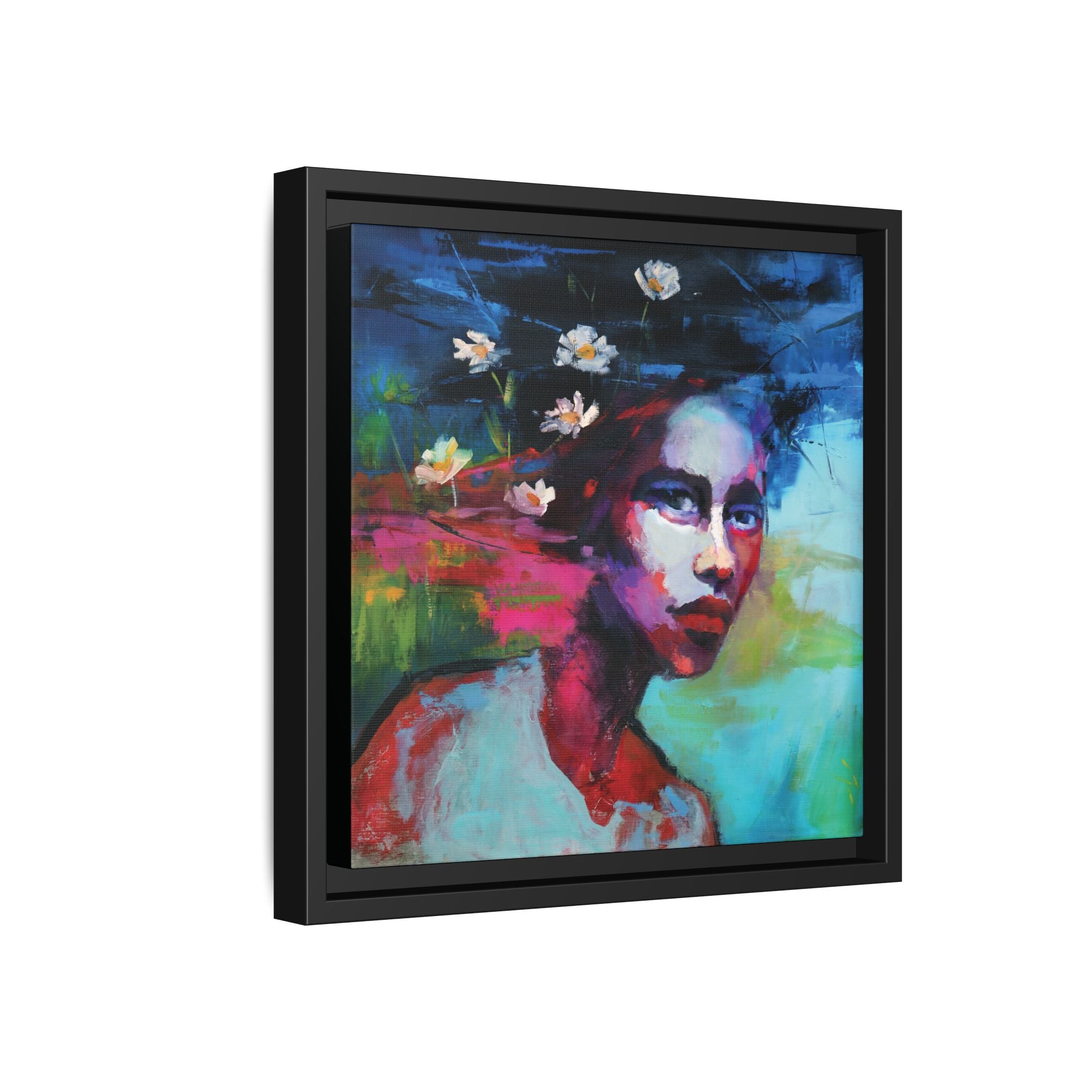 "A Garden Within" Framed Canvas Print