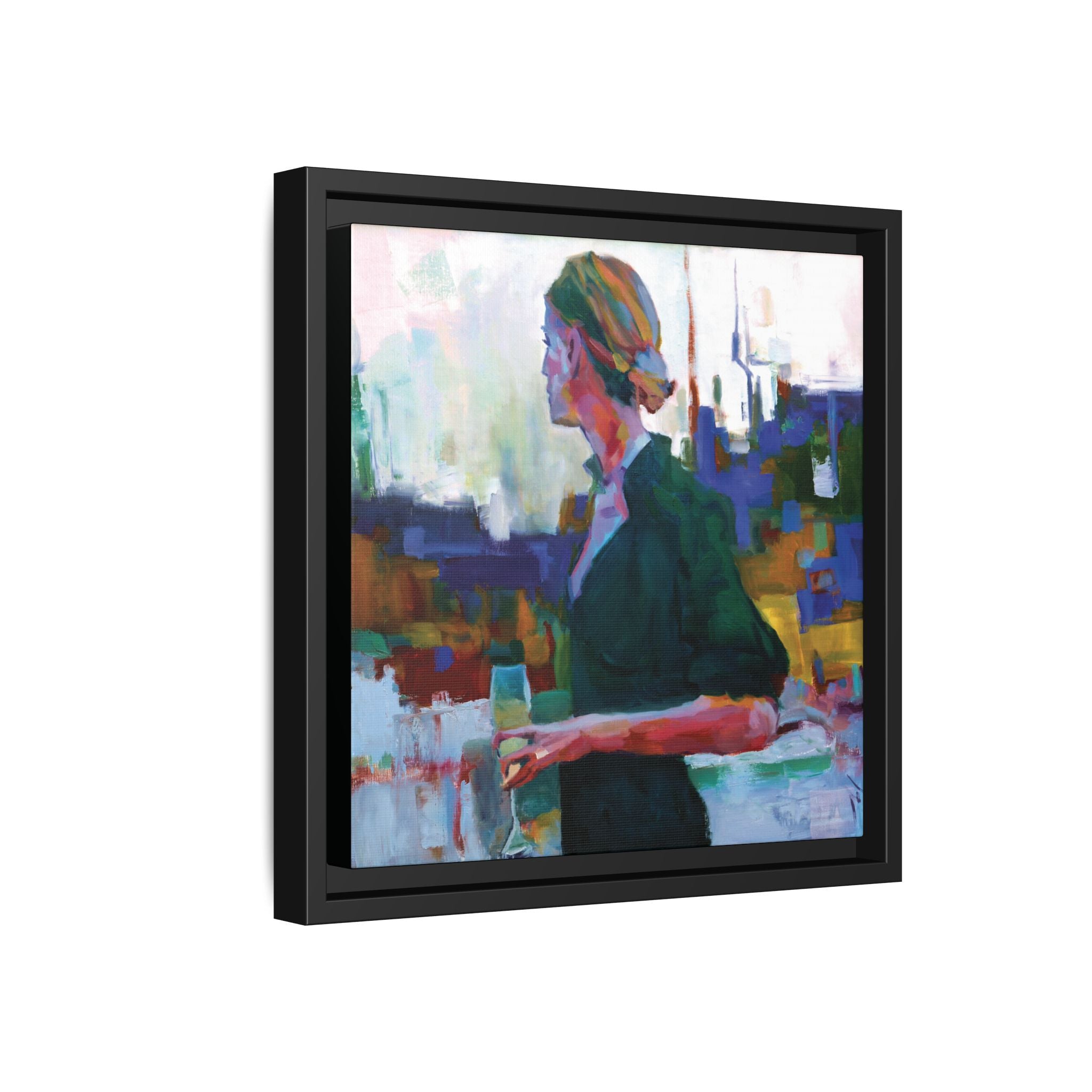 "Chilled" Framed Canvas Print
