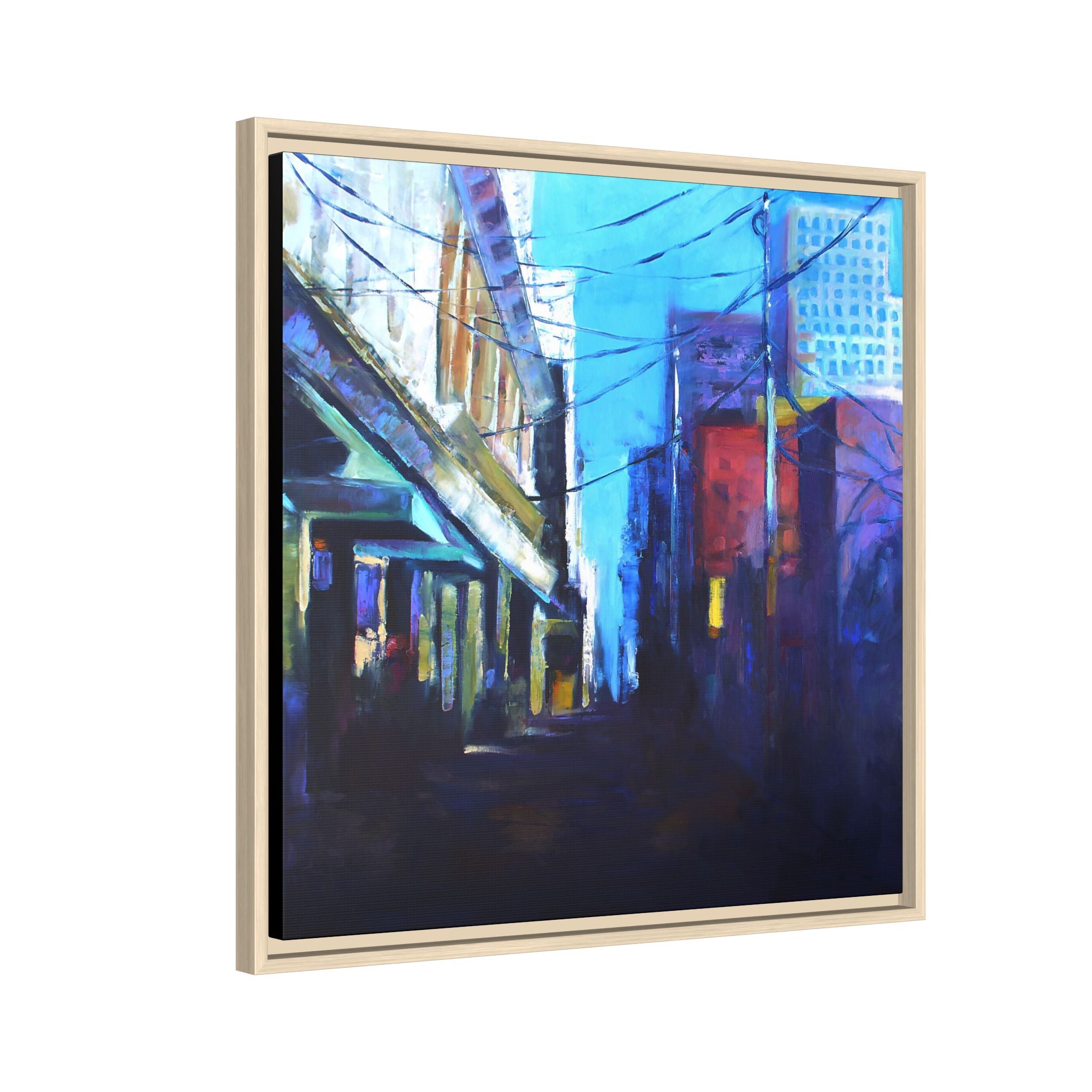 "Shadows" Framed Canvas Print