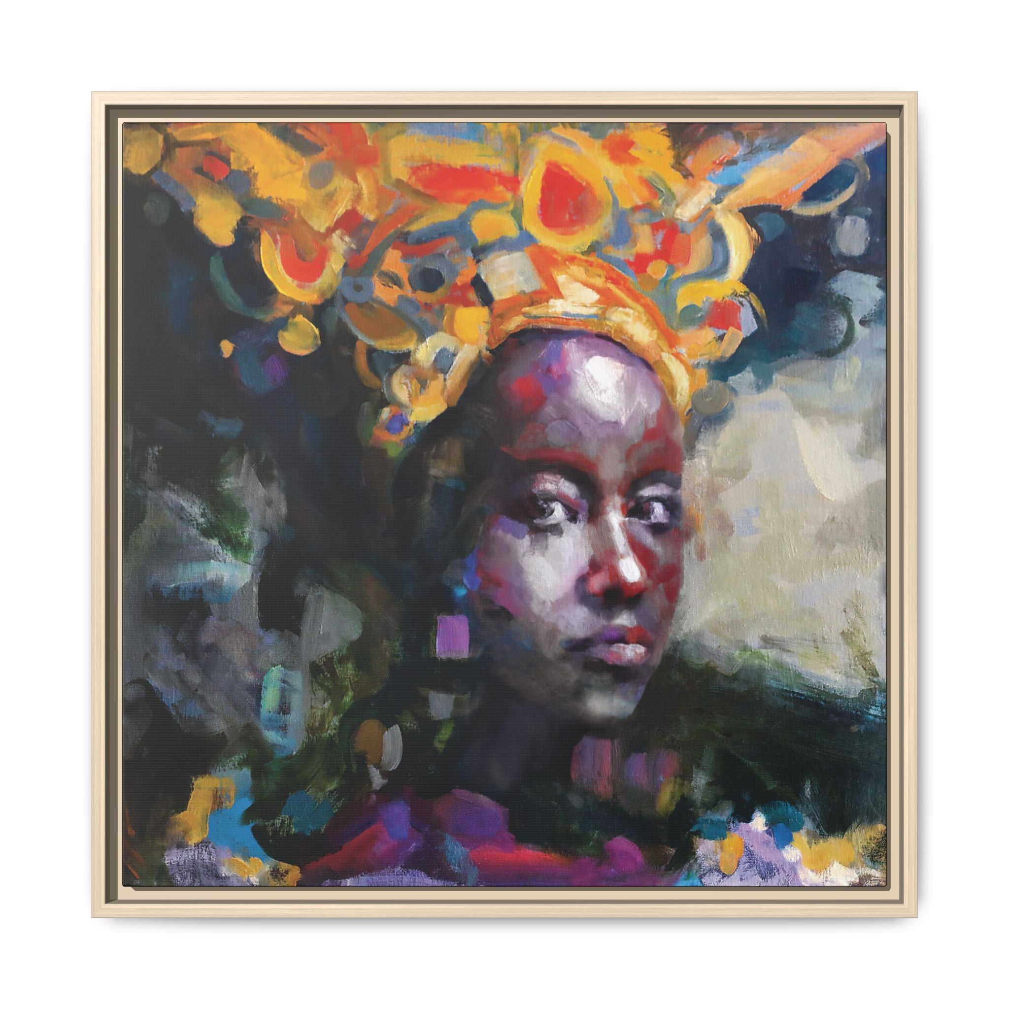 "Adorned" Framed Canvas Print