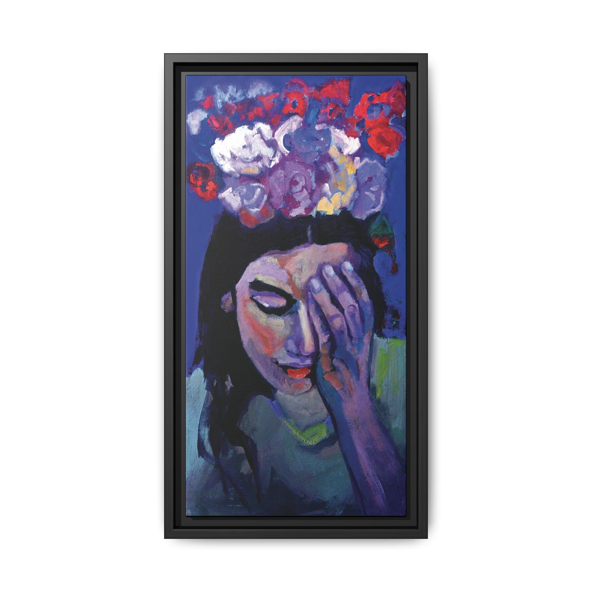 "Violet" Framed Canvas Print