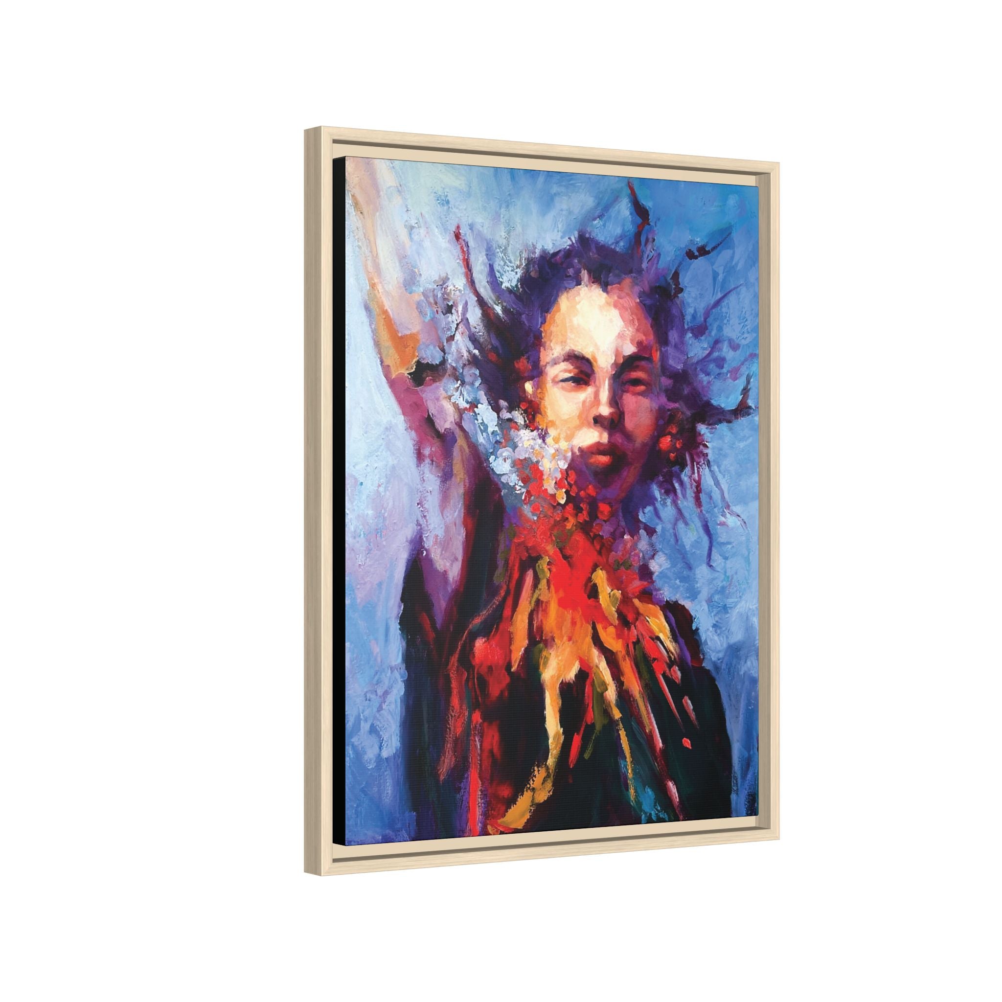 "Breathe Free" Framed Canvas Print