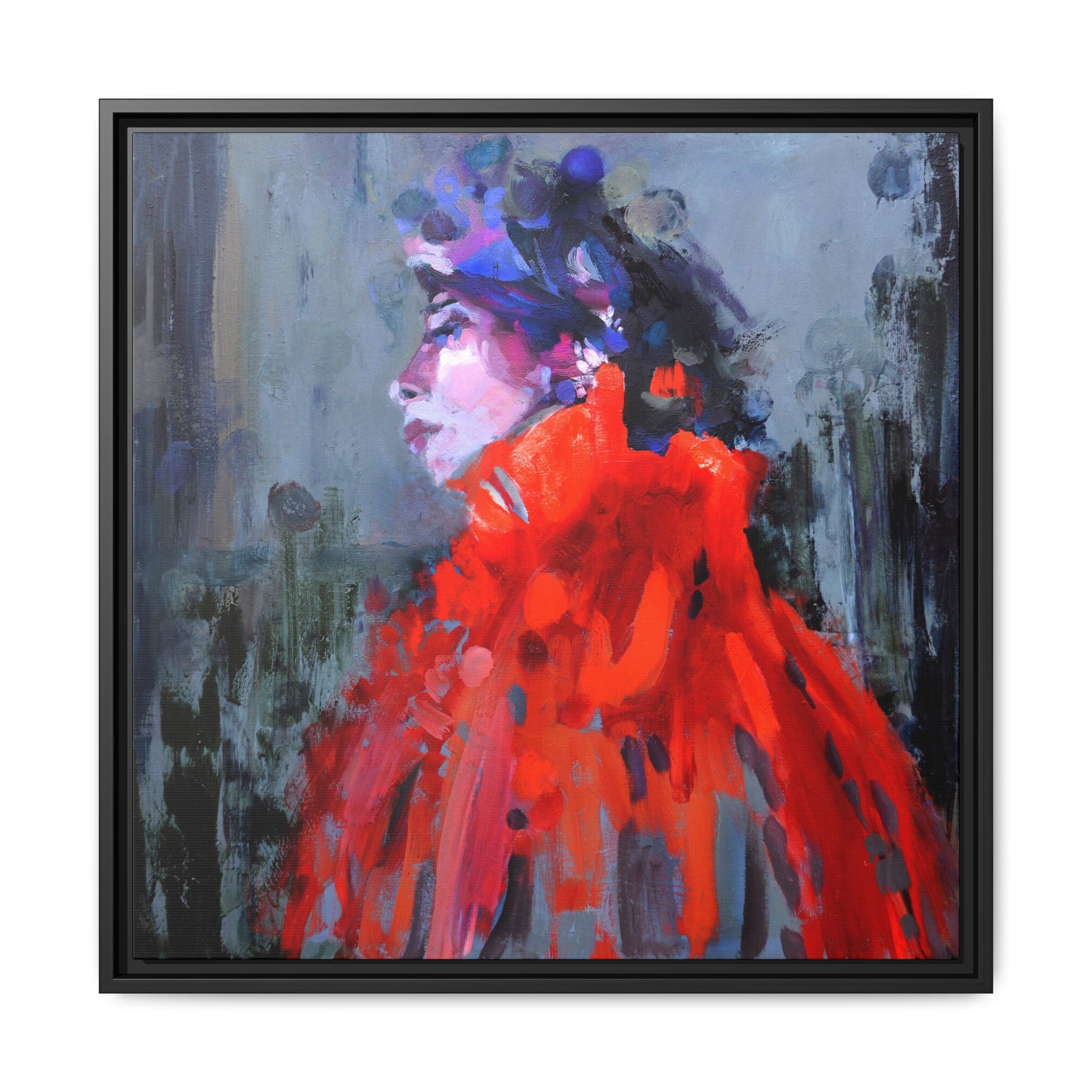Copy of "Wavelengths" Framed Canvas Print