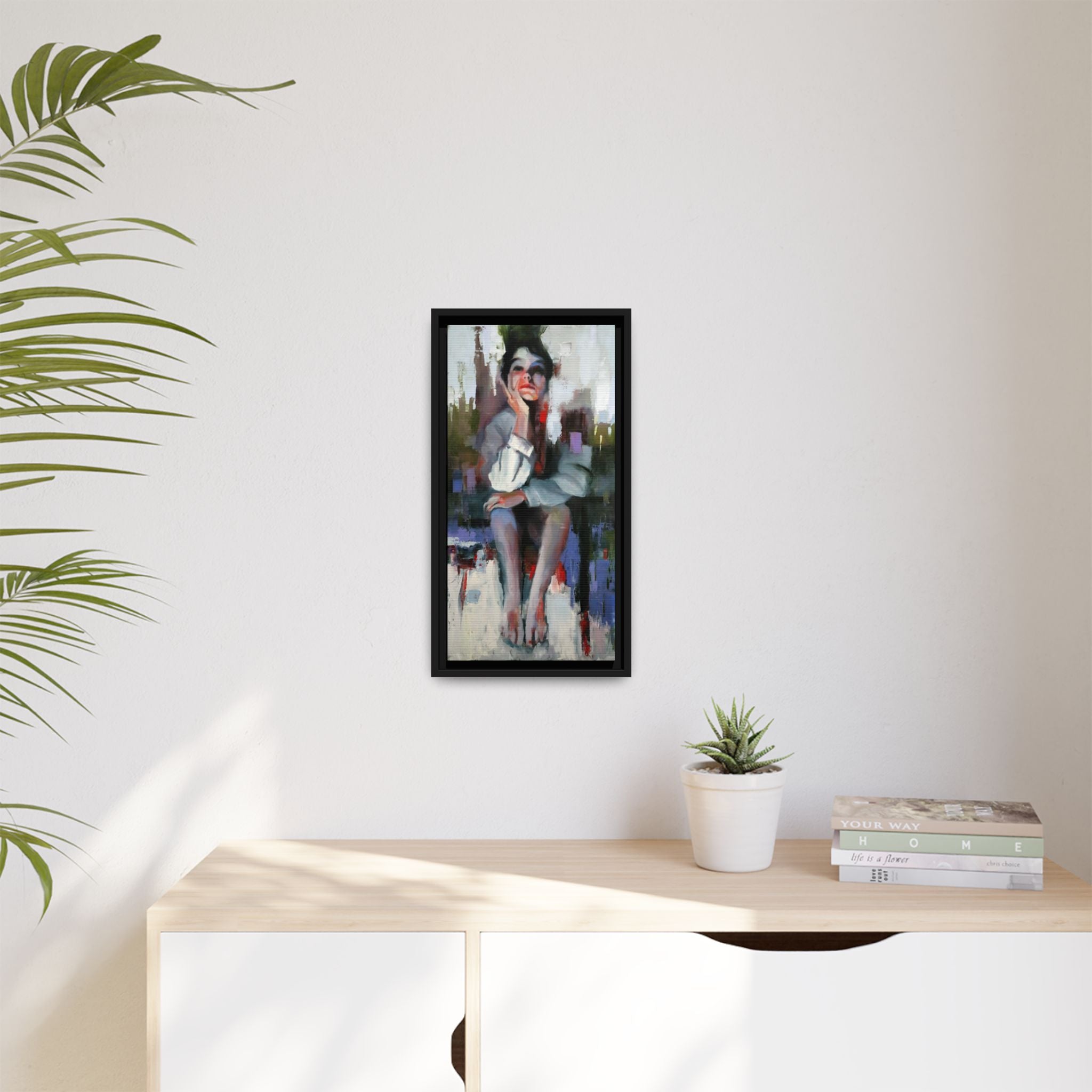 "Impressions" Framed Canvas Print