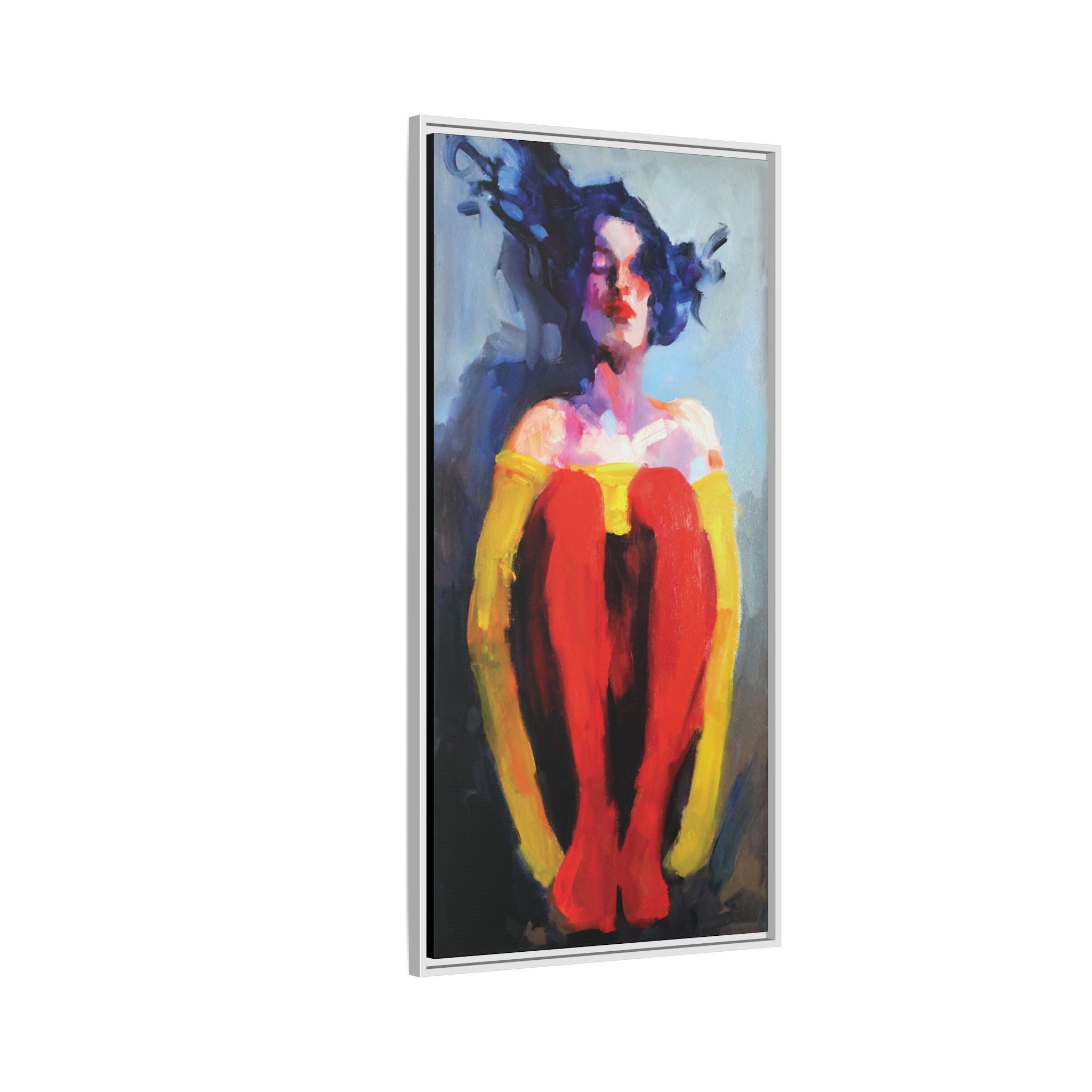 "Red Socks" Framed Canvas Print