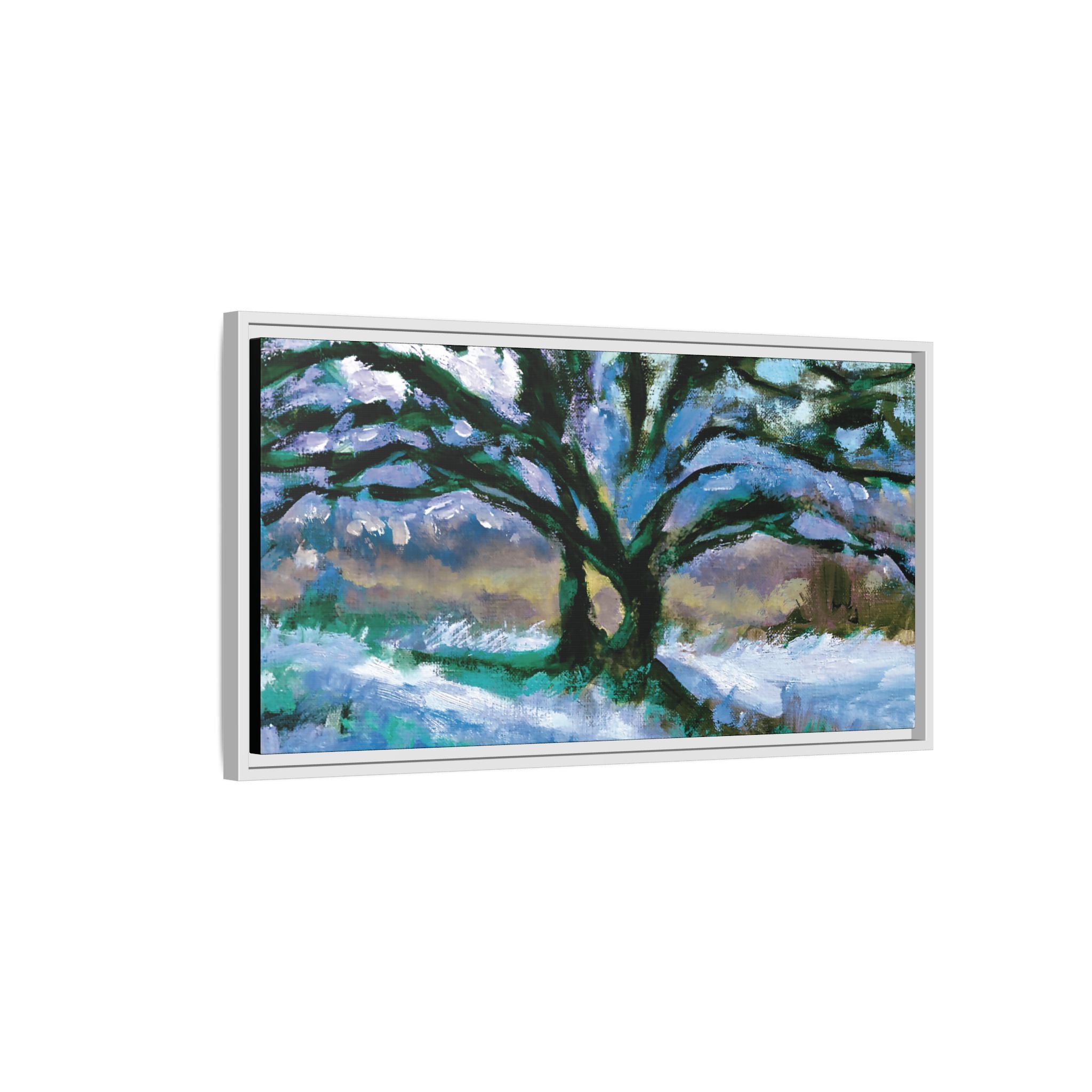 "Dark Winter Bones" Framed Canvas Print