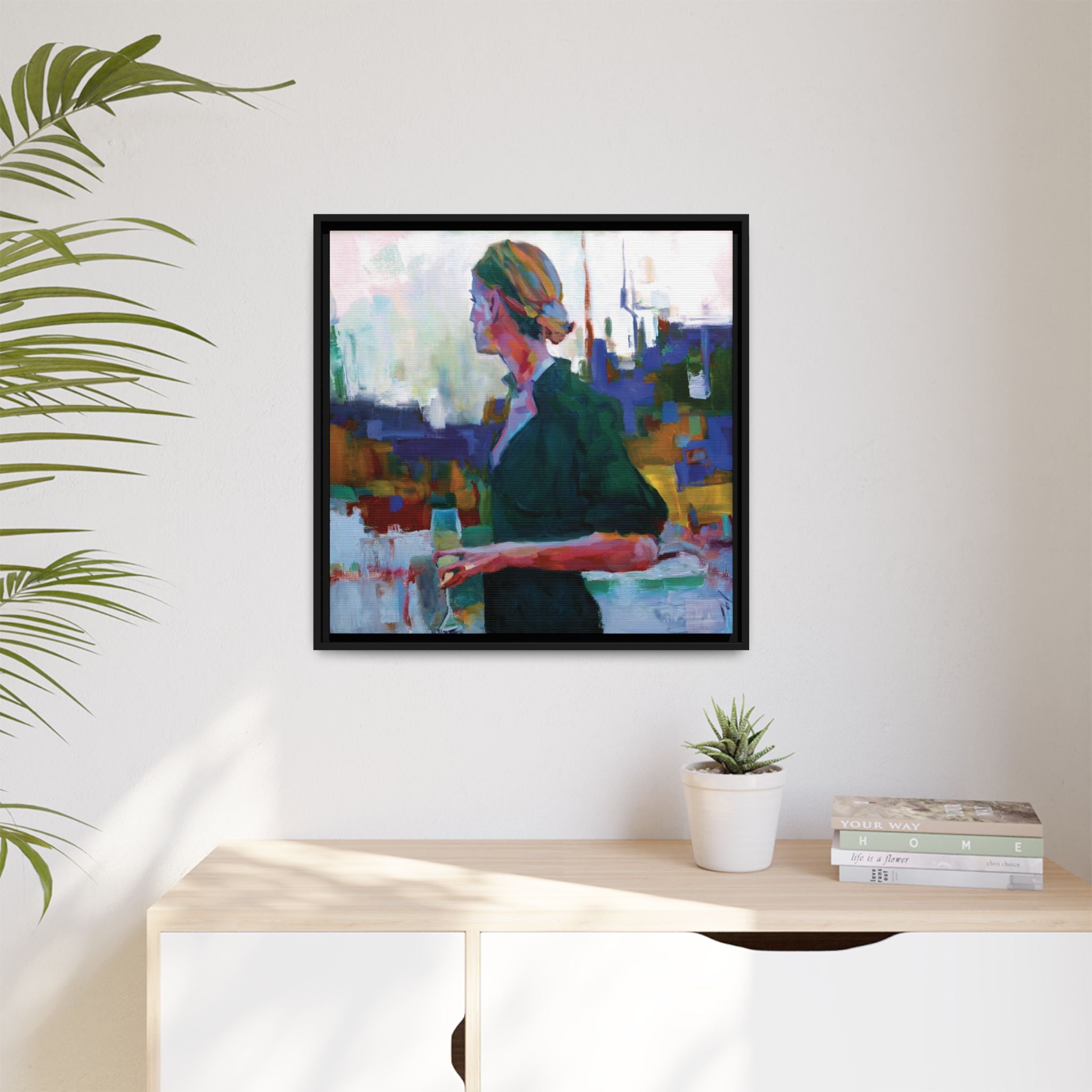 "Chilled" Framed Canvas Print