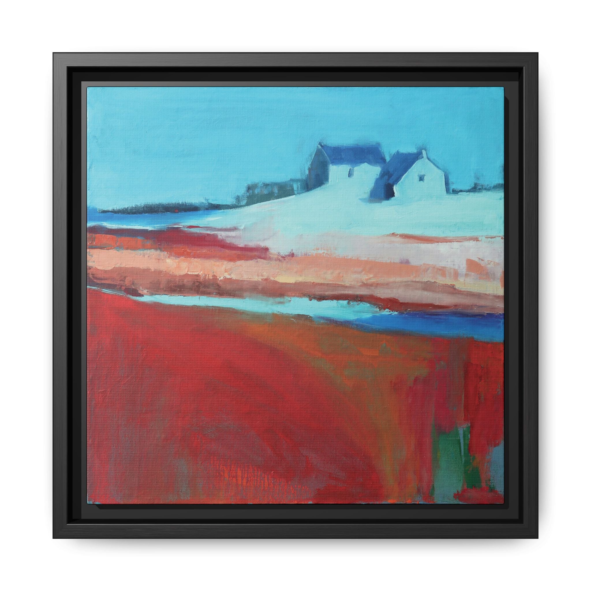 "Space of Stillness" Framed Canvas Print